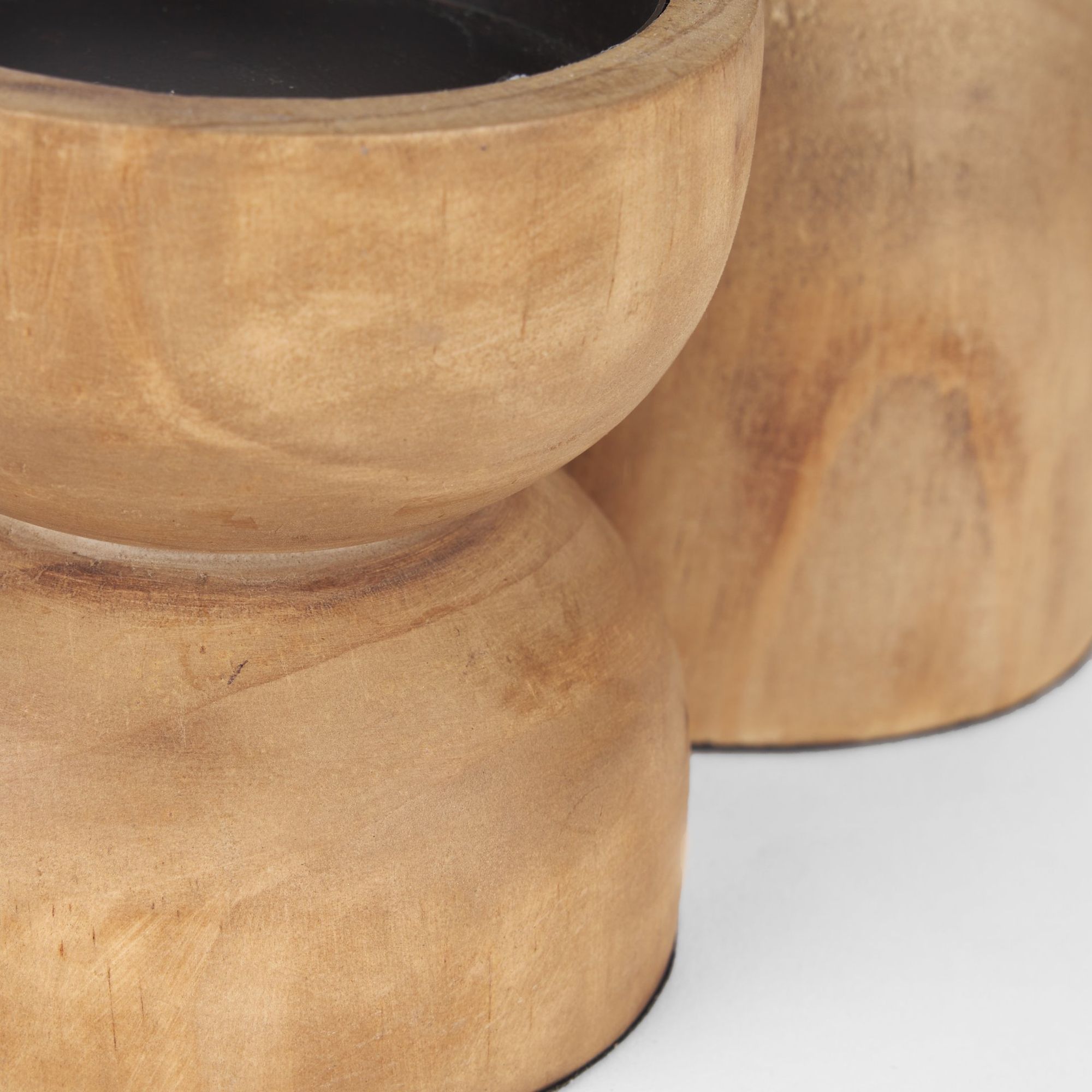 Mercana - Aleena Wooden Candle Holder (Set of 2)