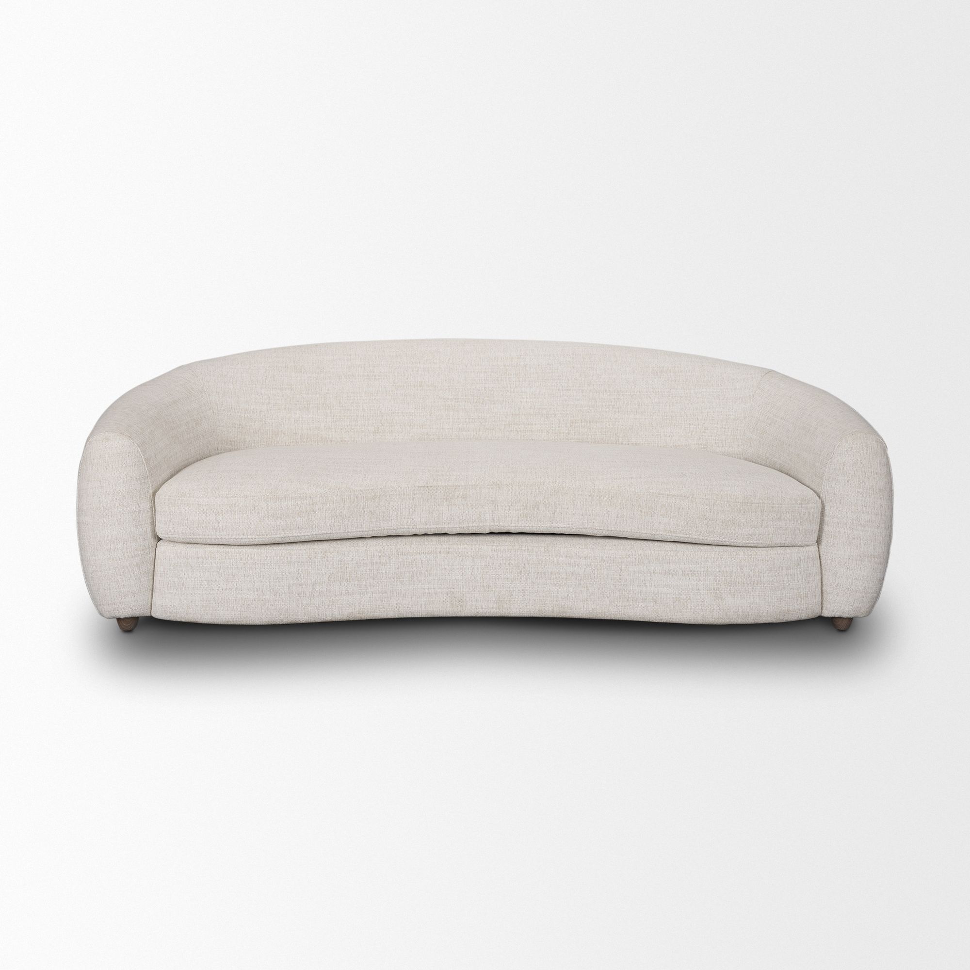 Mercana - Valentina Curved Sofa in Oatmeal