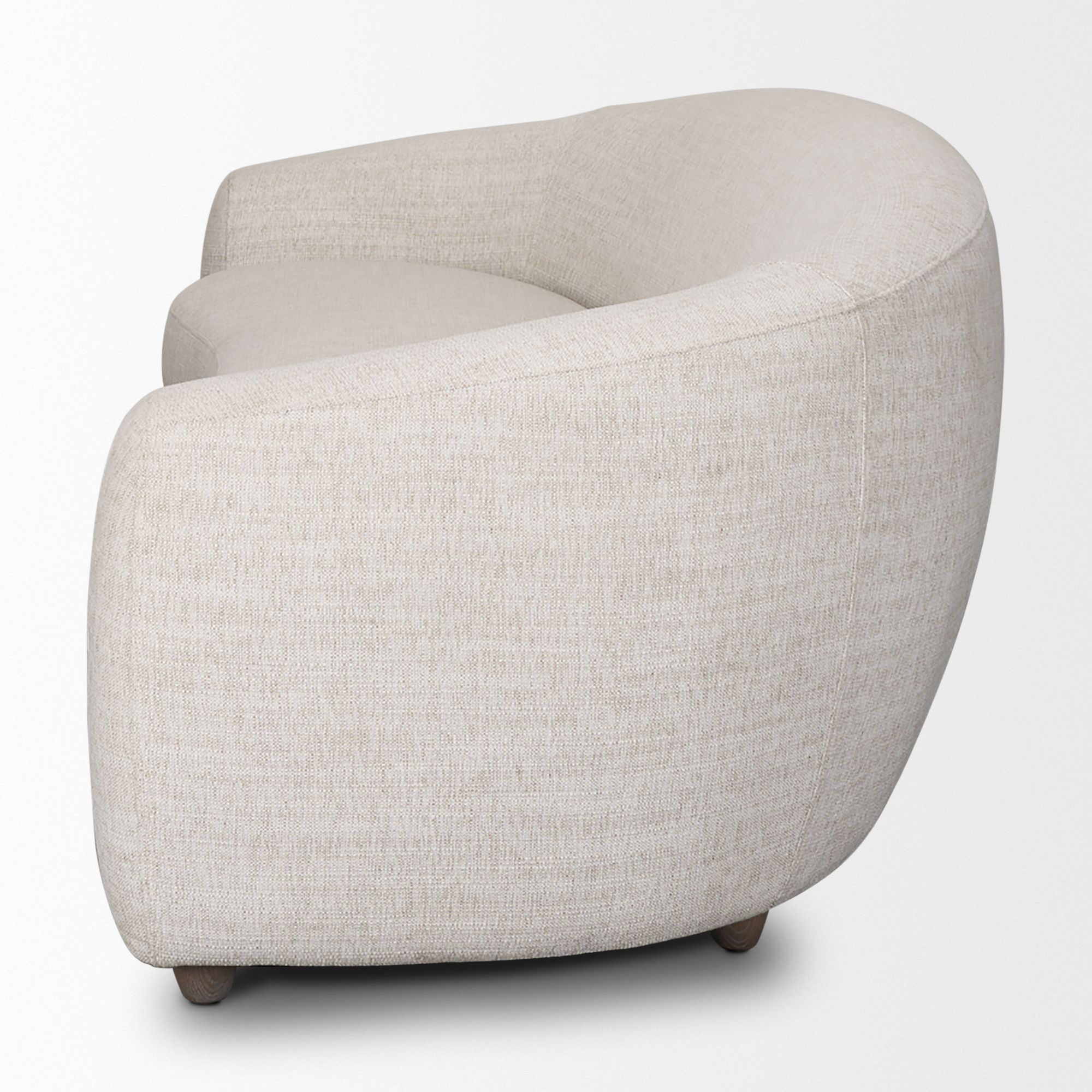 Mercana - Valentina Curved Sofa in Oatmeal