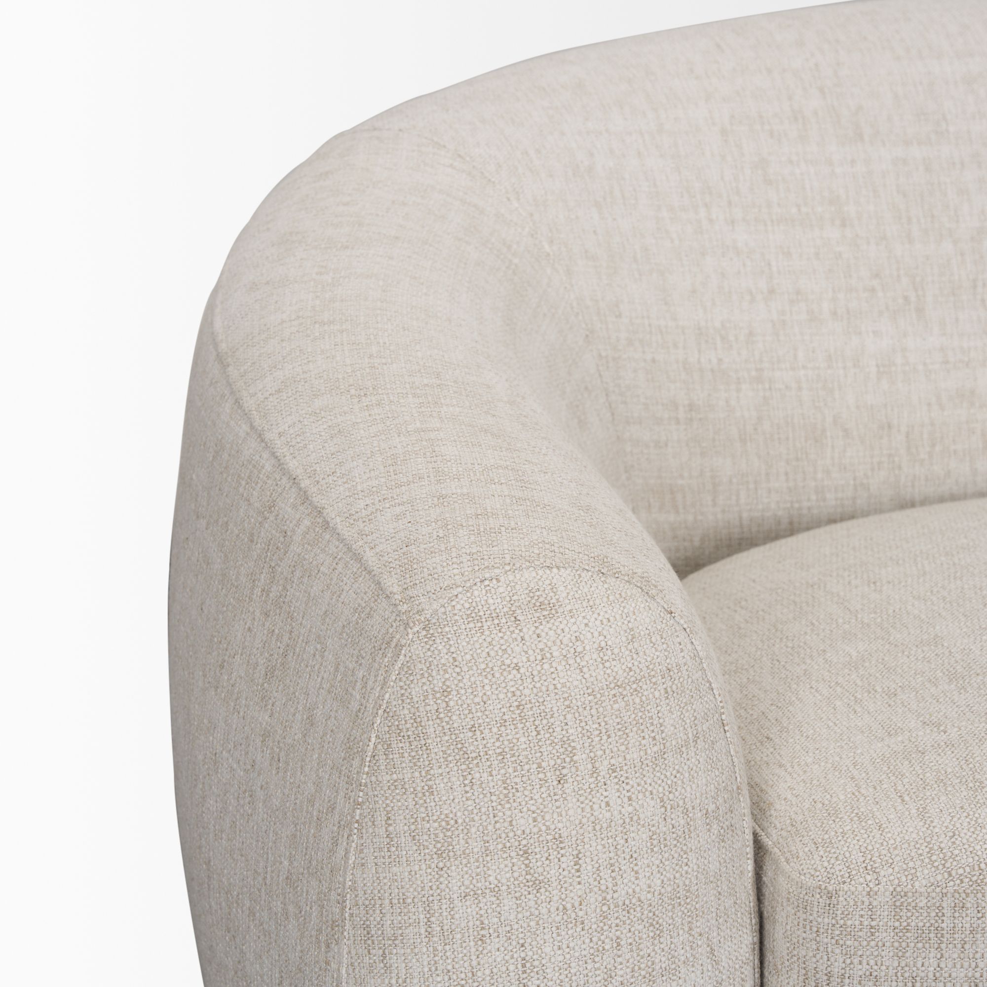 Mercana - Valentina Curved Sofa in Oatmeal