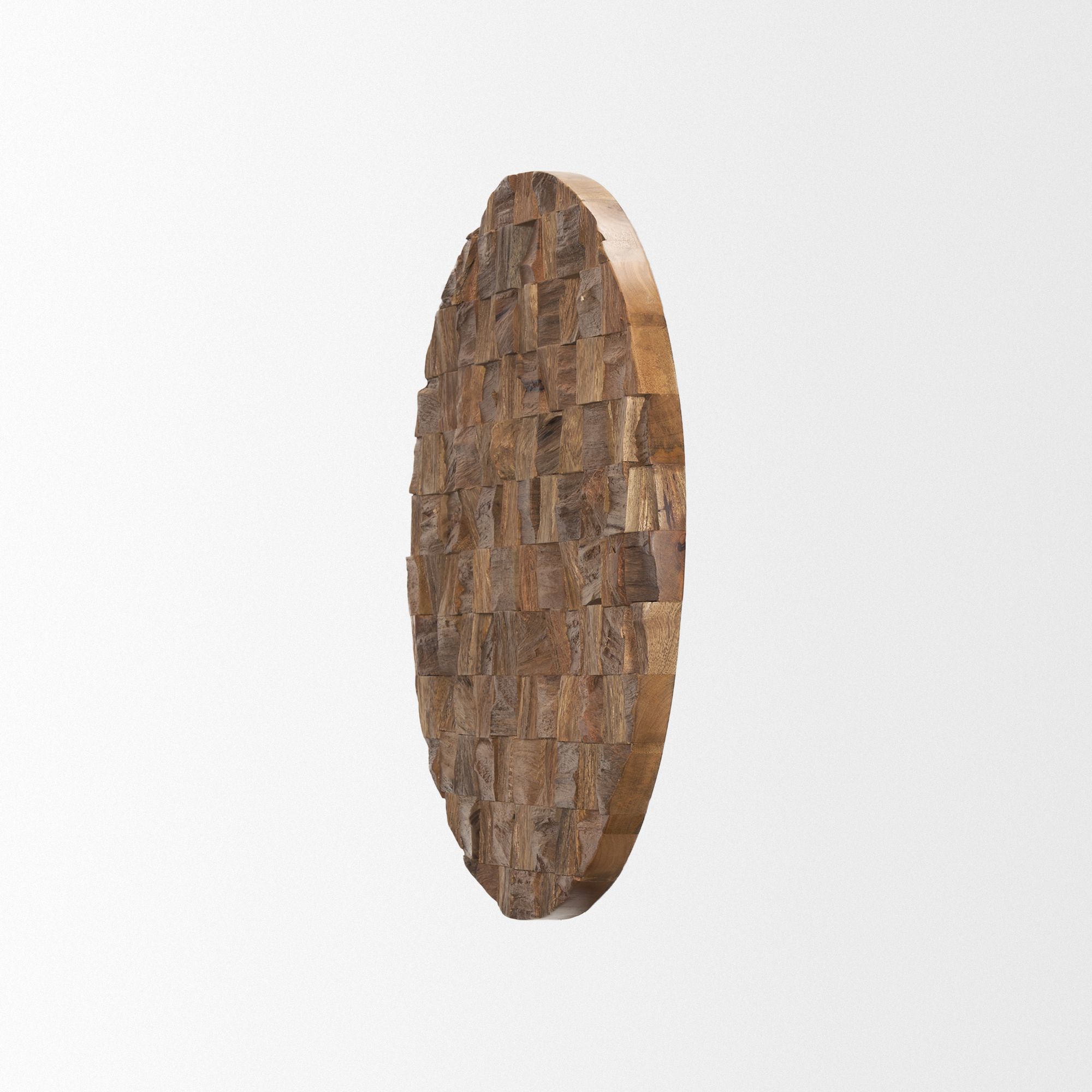 Mercana 24" Into the Abyss II Wall Art - Light Brown, Wood