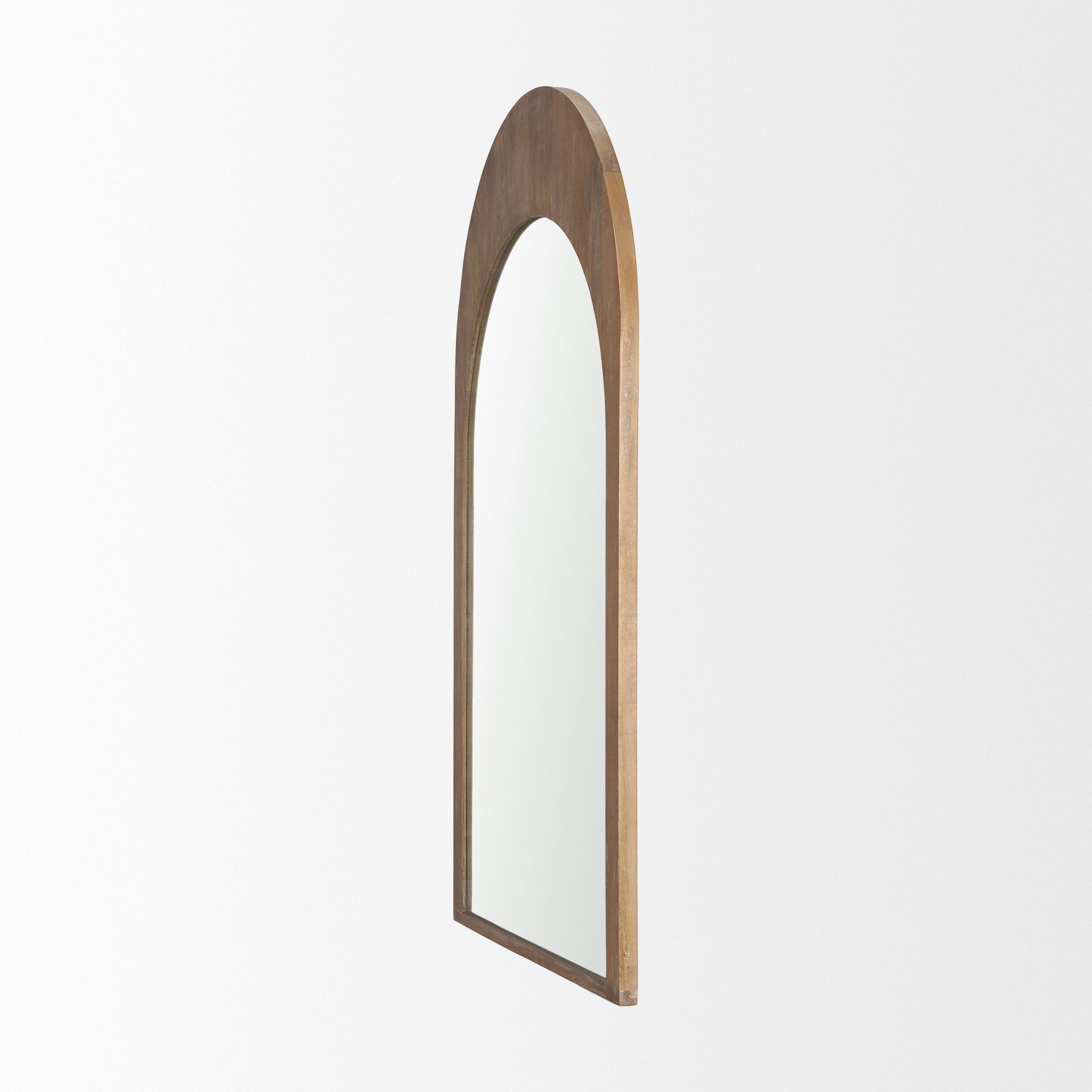 Mercana Celeste Medium Arched Mirror - Light Brown