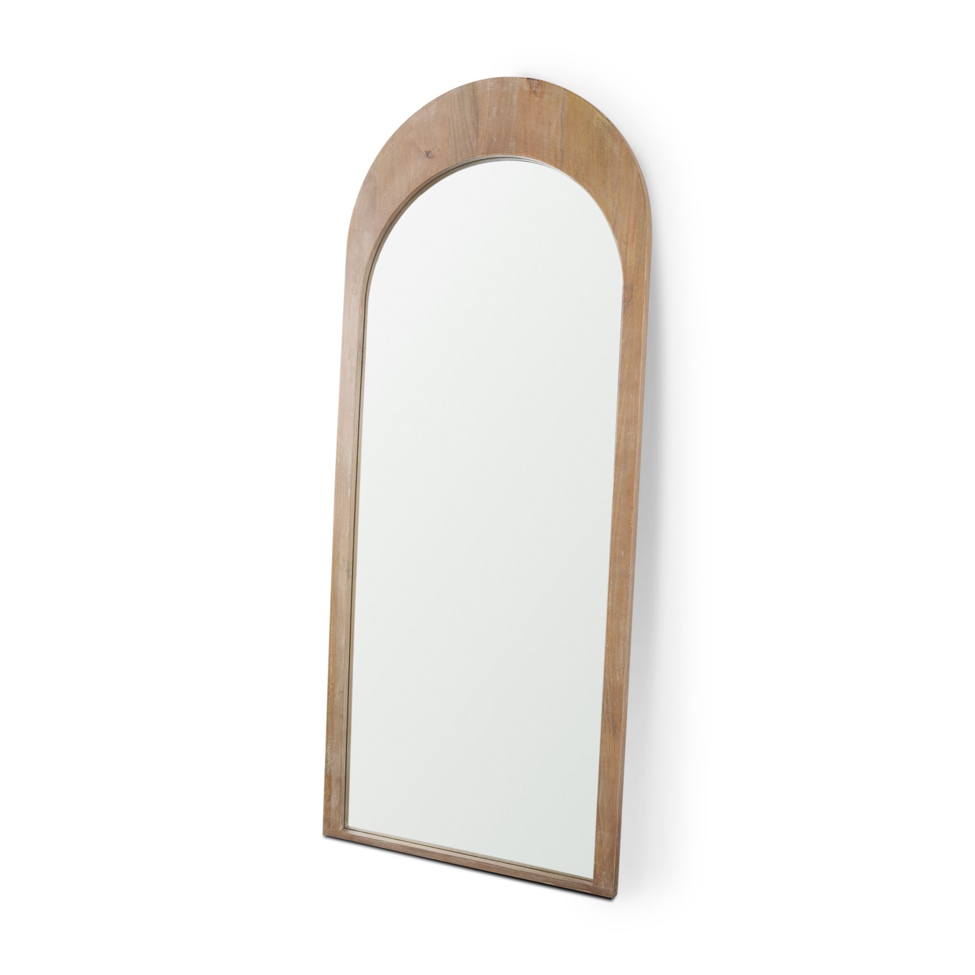 Mercana - Celeste Wood Arched Floor Mirror