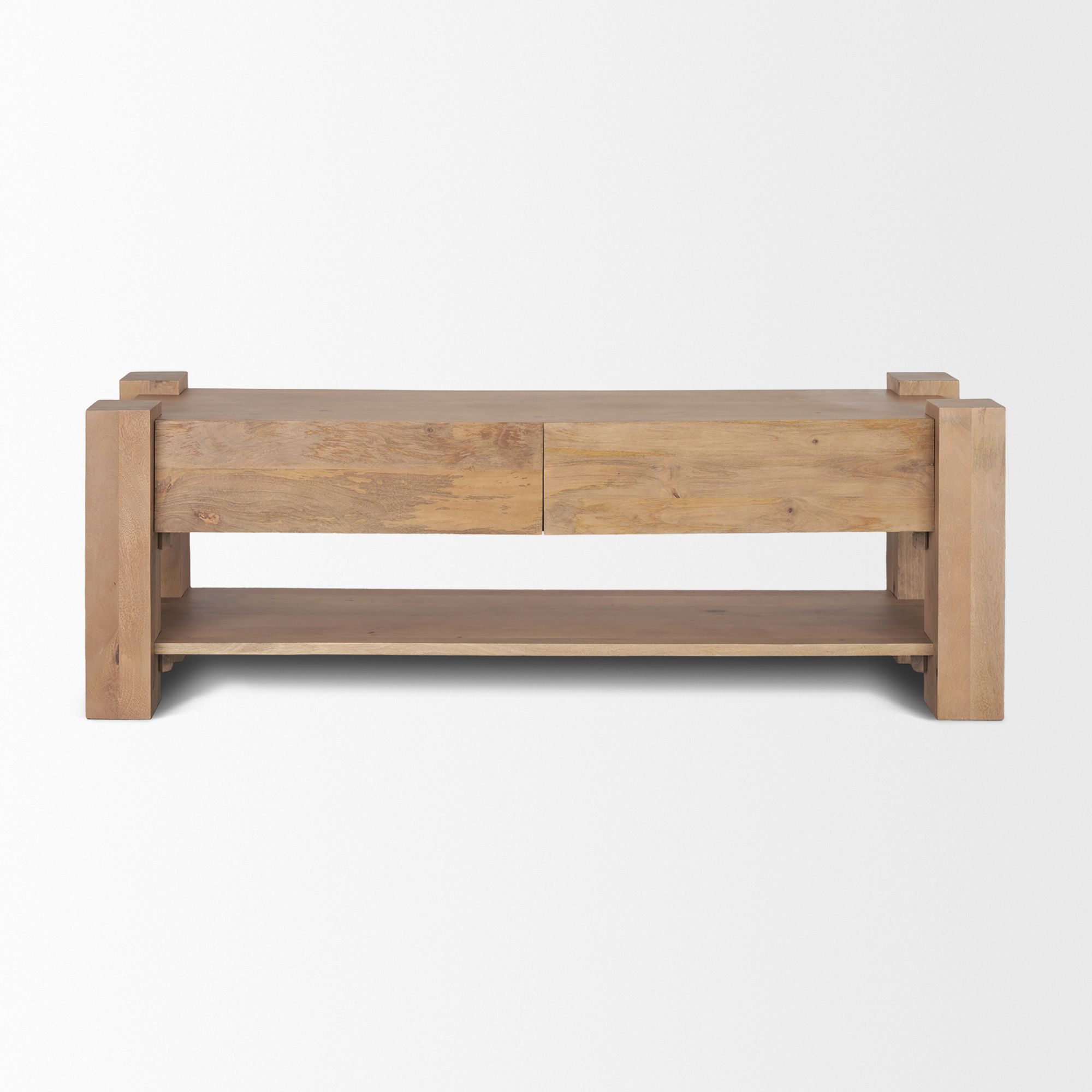 Mercana - Beth Media Console in Light Brown, Wood