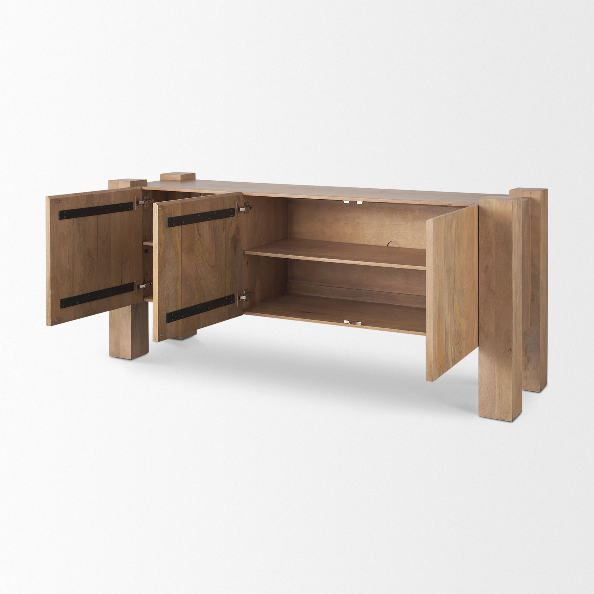 Mercana Beth Sideboard - Light Brown, Wood