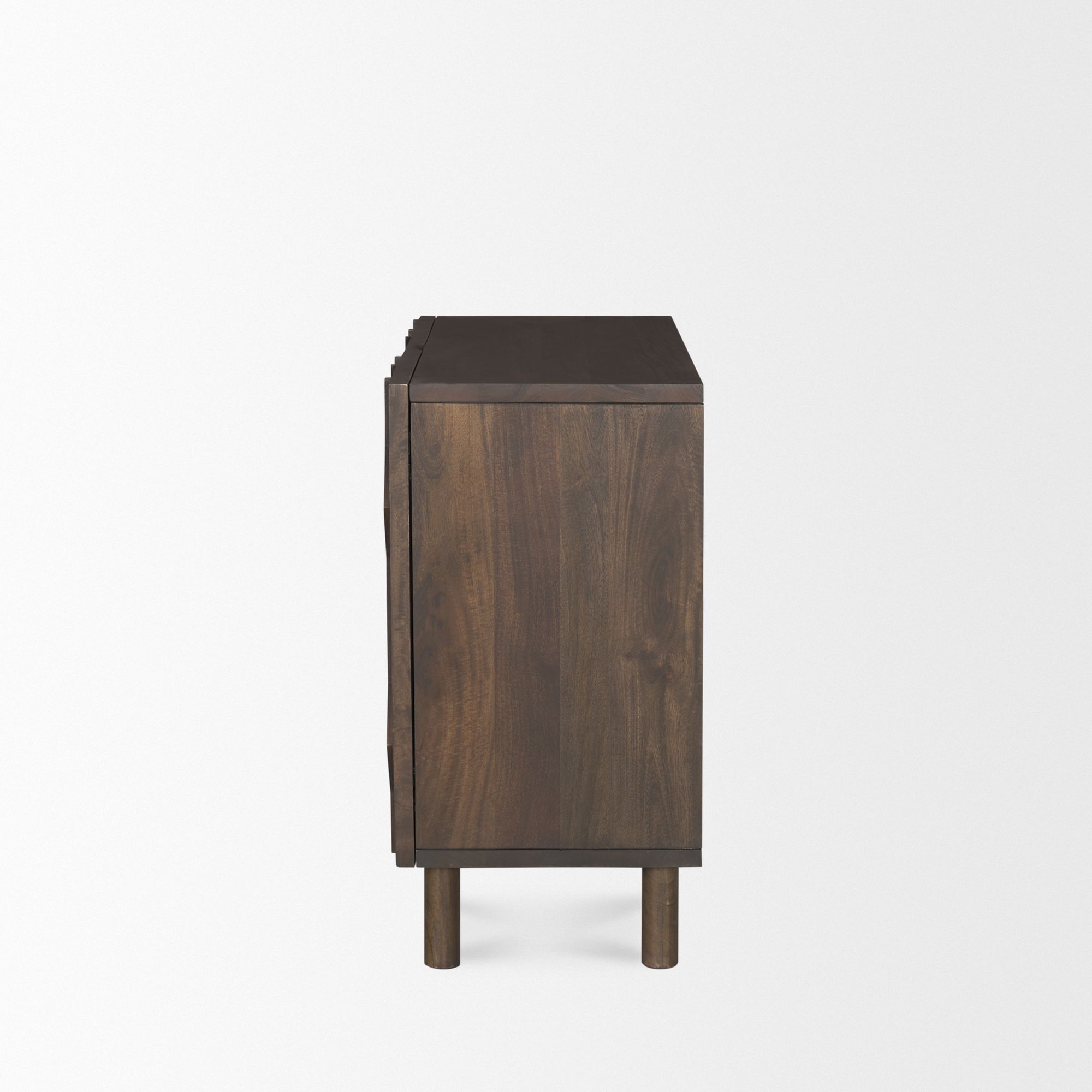 Mercana Heera Diamond Motif with Shelf Accent Cabinet - Dark Brown