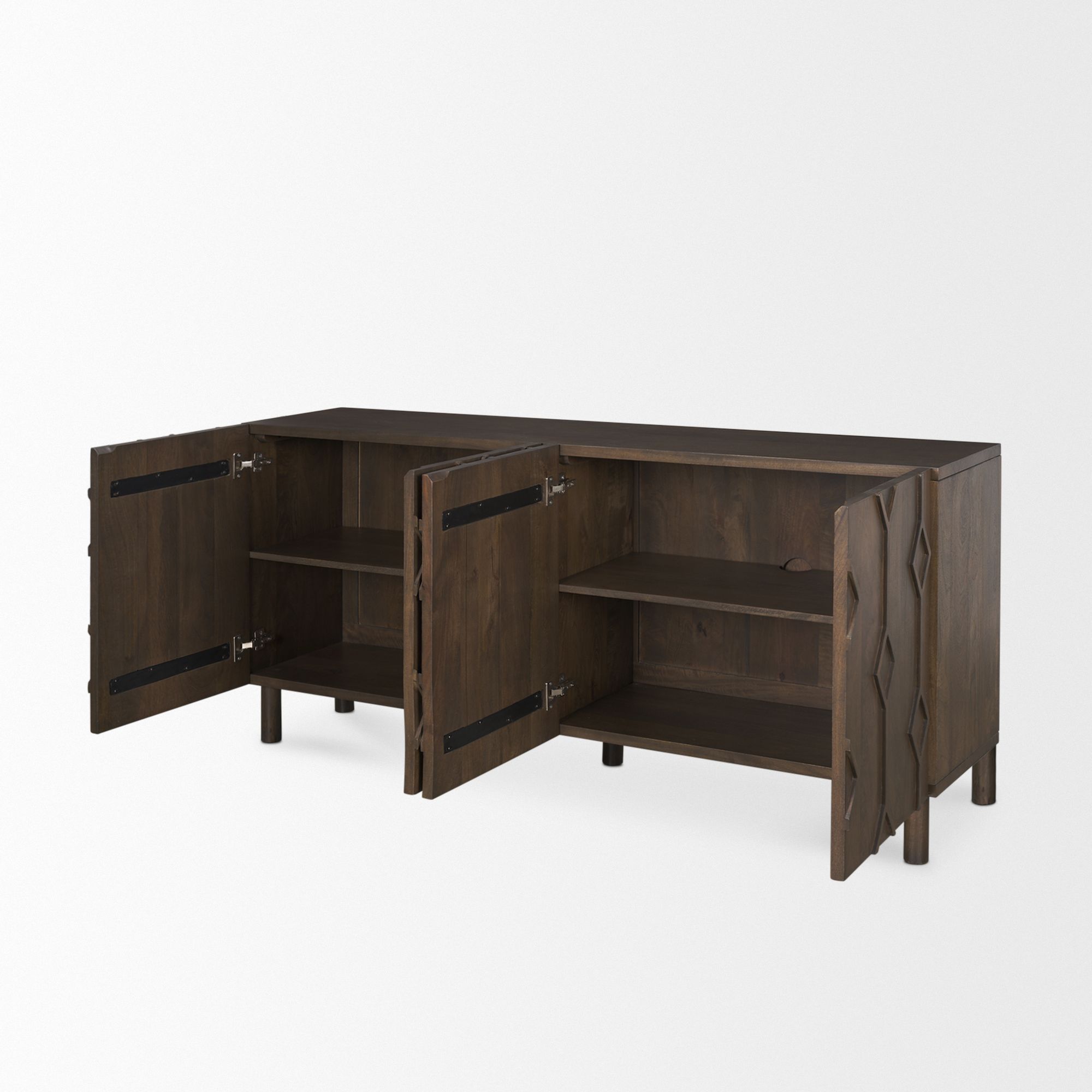 Mercana Heera Sideboard - Dark Brown