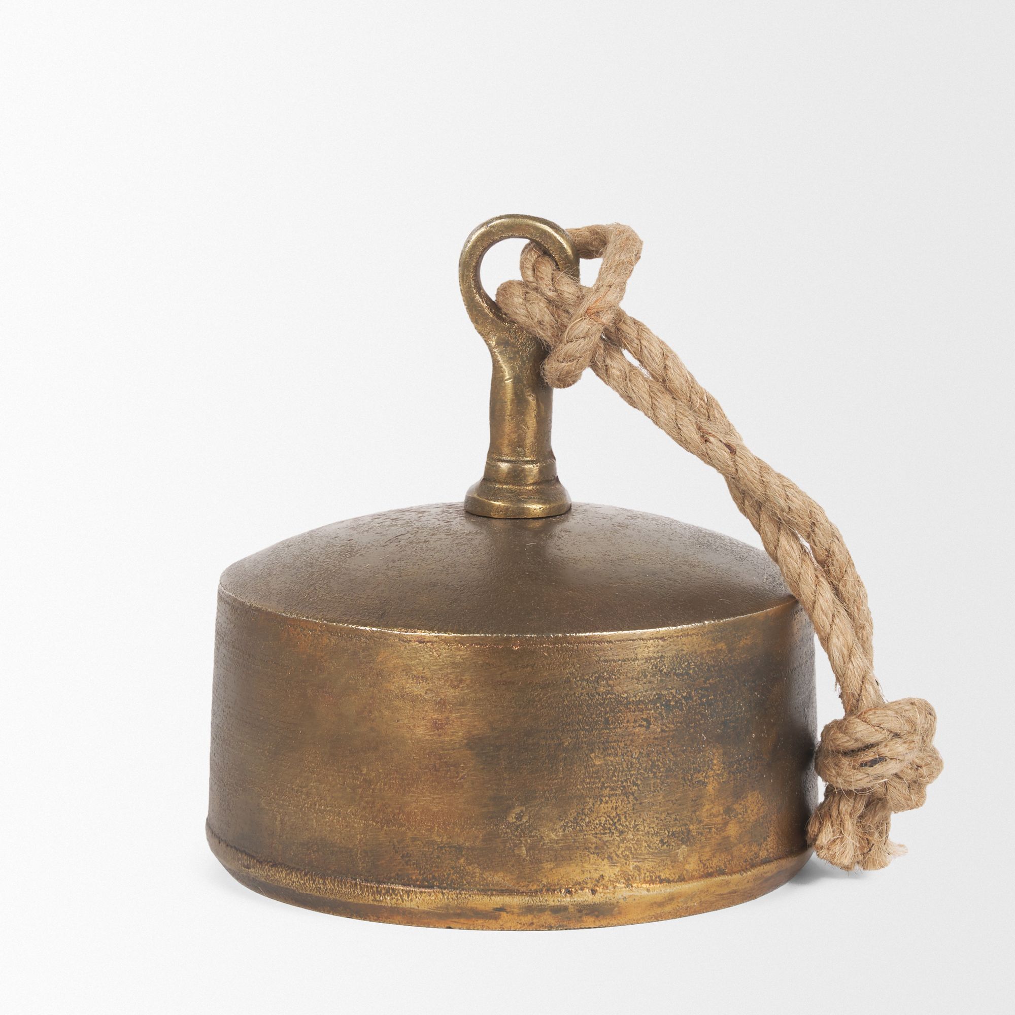 Mercana Quincy Large Metal Decorative Bell Object - Gold