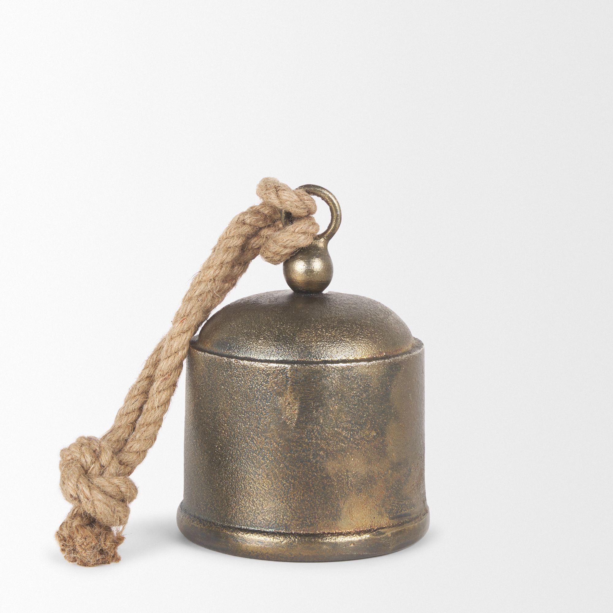 Mercana Quincy Medium Metal Decorative Bell Object - Gold