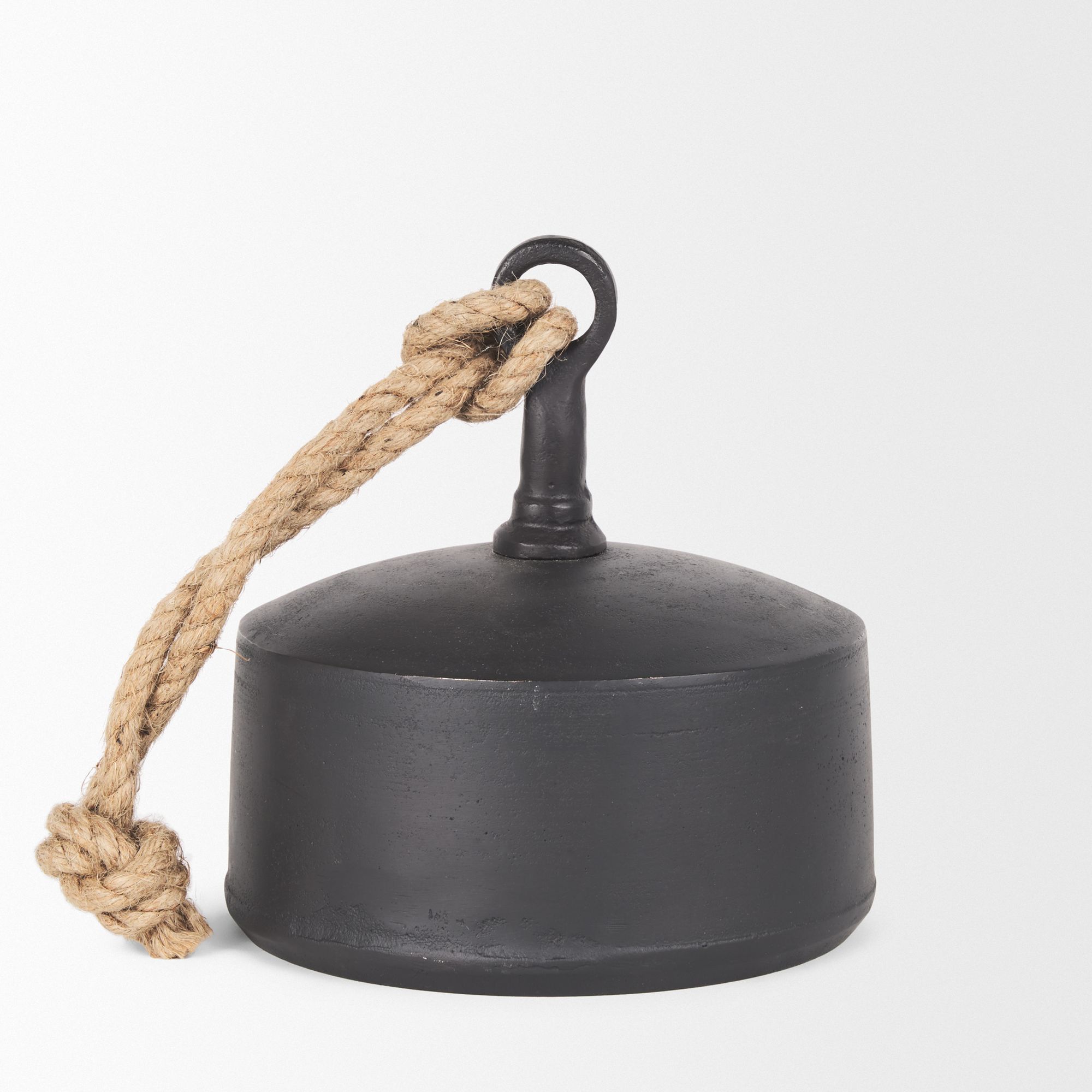 Mercana Quincy Large Metal Decorative Bell Object - Black