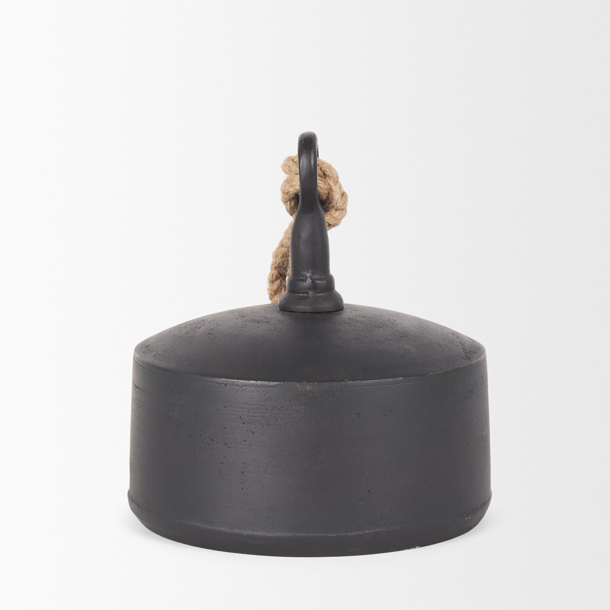 Mercana Quincy Large Metal Decorative Bell Object - Black