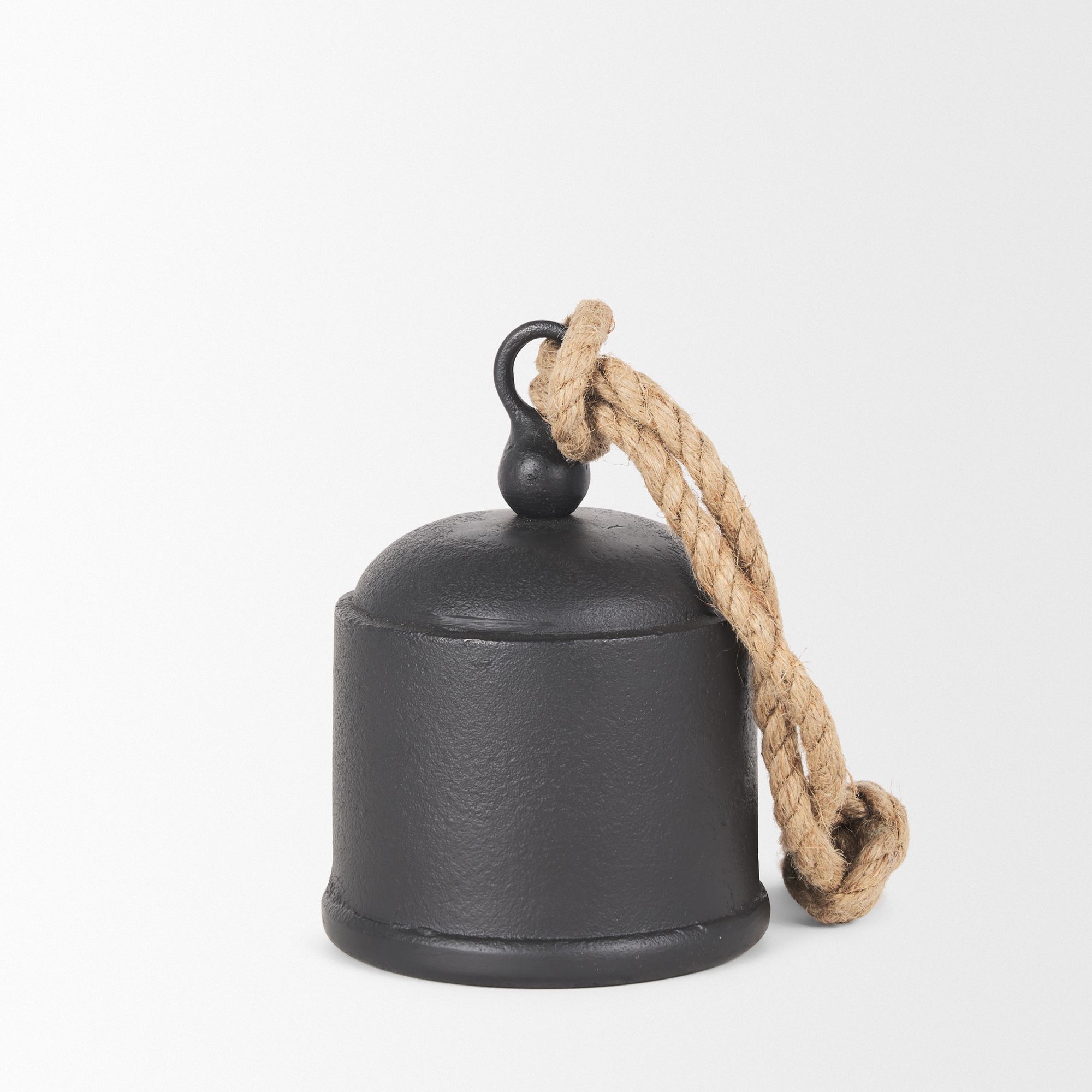 Mercana Quincy Medium Metal Decorative Bell Object - Black