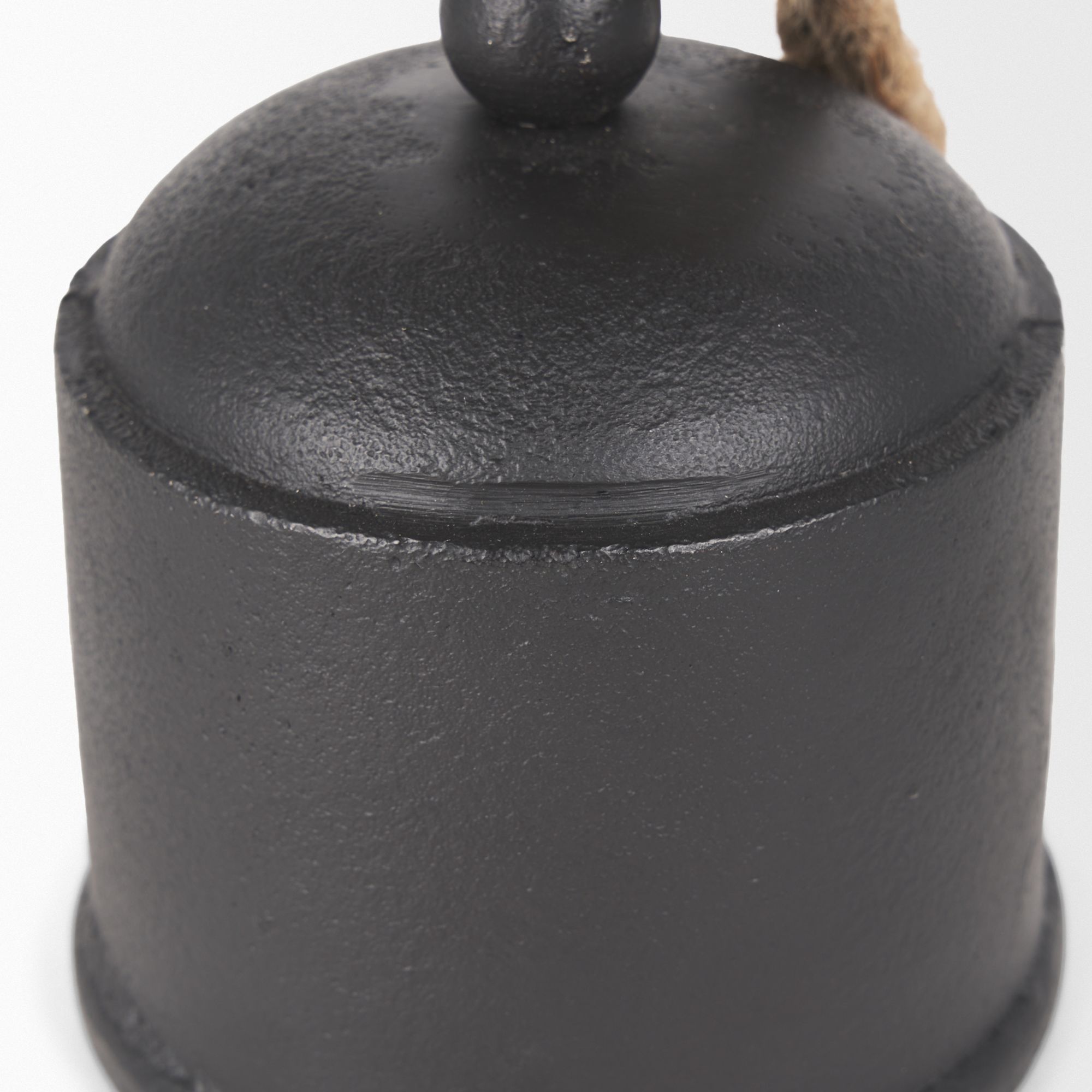 Mercana Quincy Medium Metal Decorative Bell Object - Black