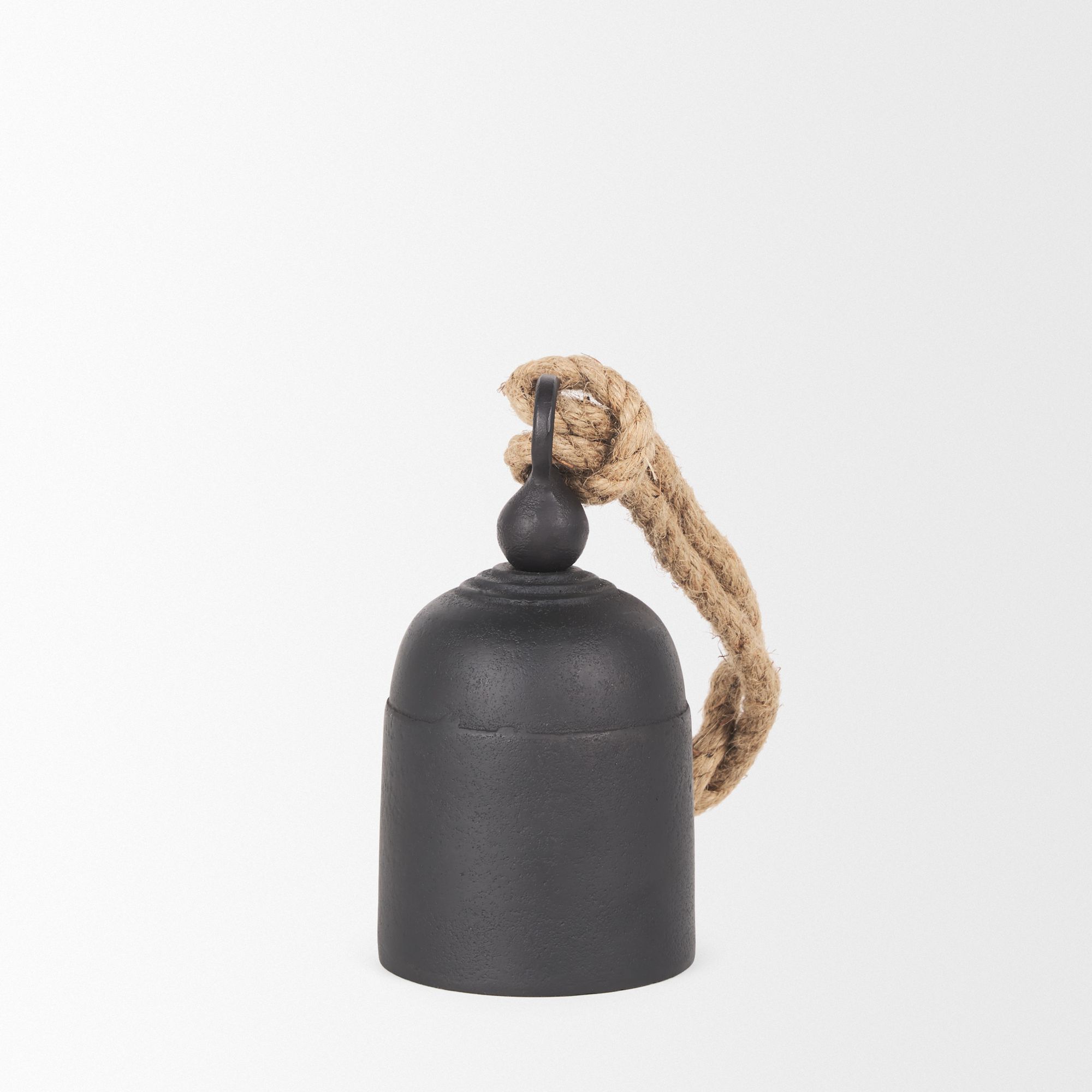 Mercana Quincy Small Metal Decorative Bell Object - Black