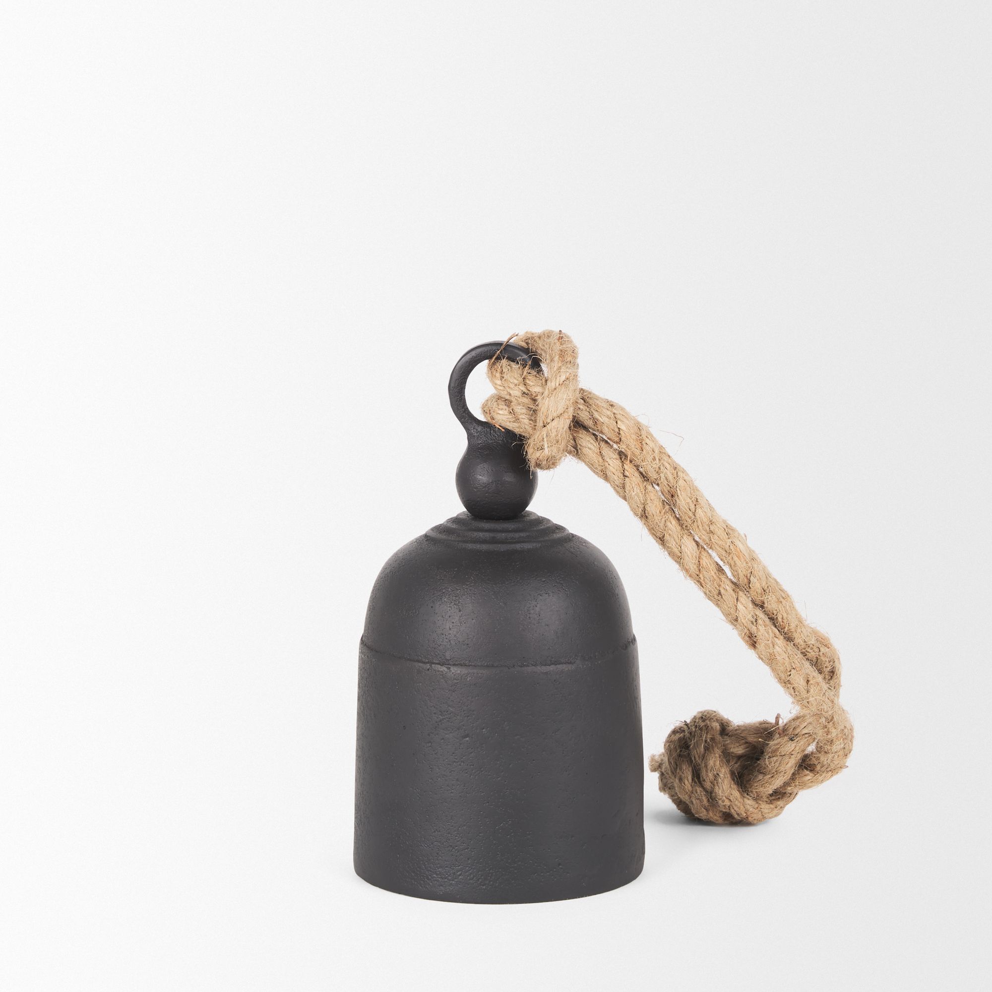 Mercana Quincy Small Metal Decorative Bell Object - Black