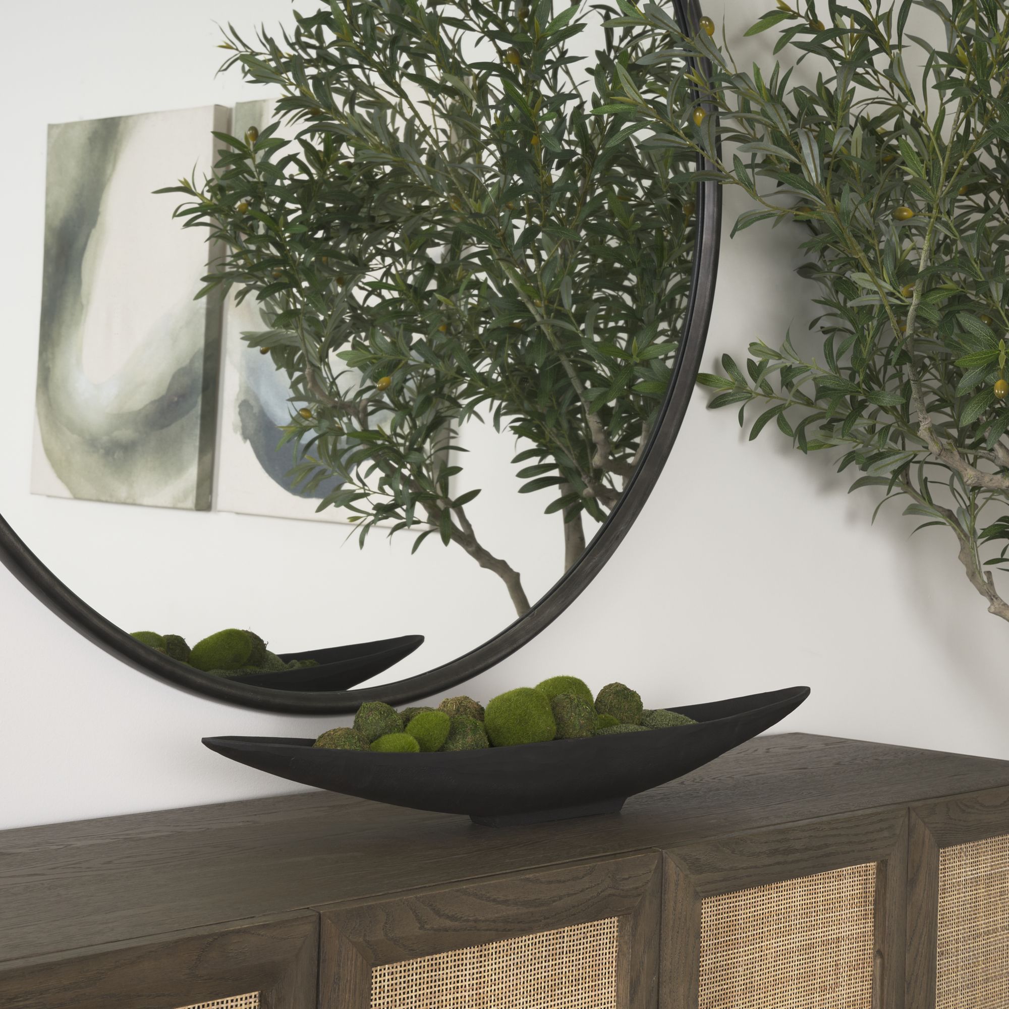 Mercana Piero Metal Decorative Bowl - Black, Small