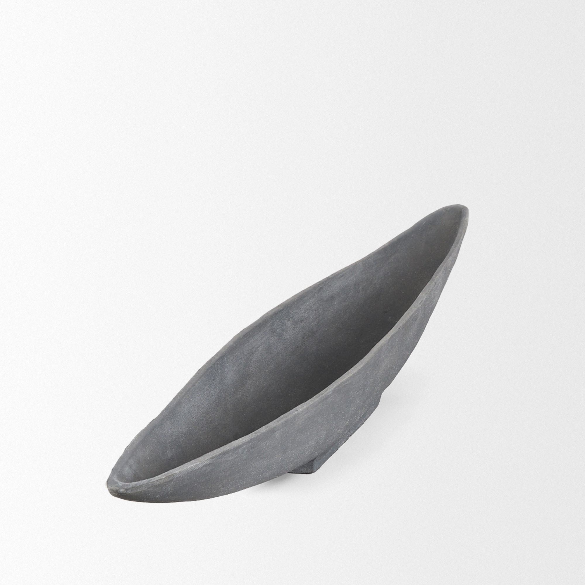 Mercana Piero Metal Decorative Bowl - Concrete, Large