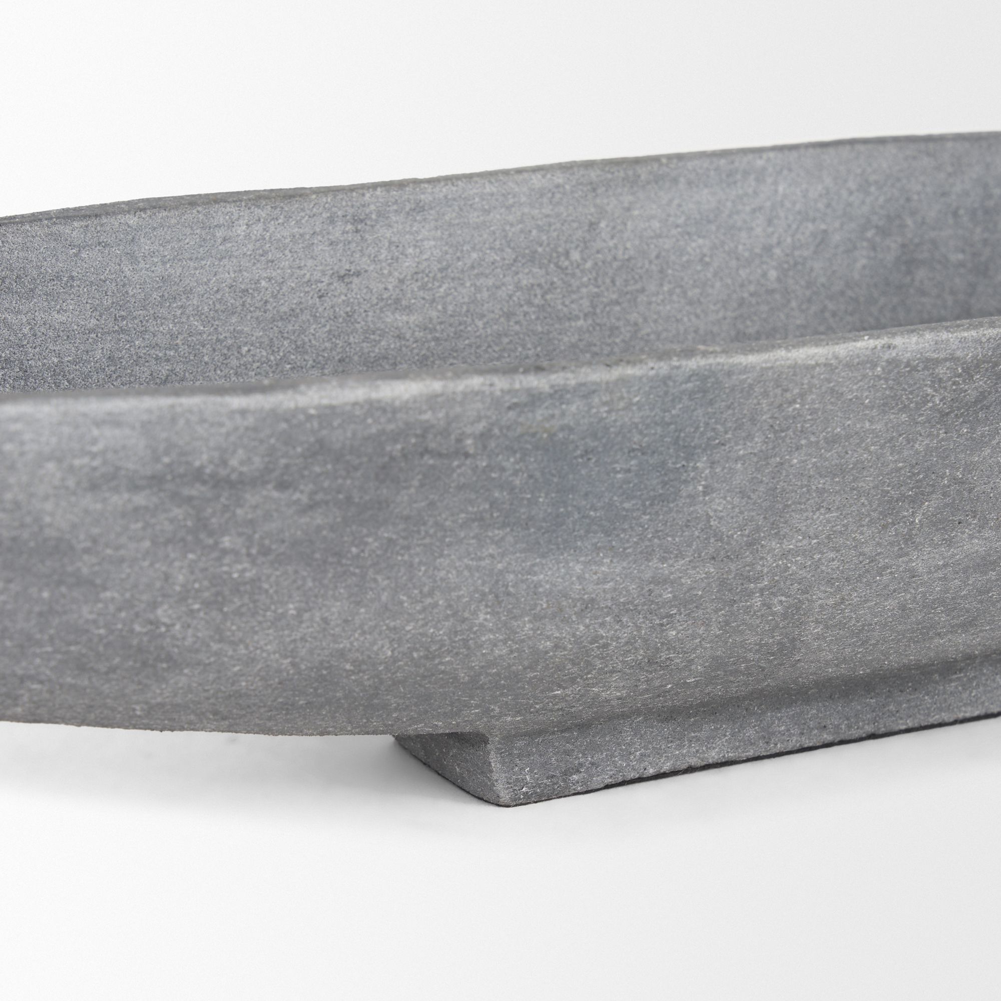 Mercana Piero Metal Decorative Bowl - Concrete, Large