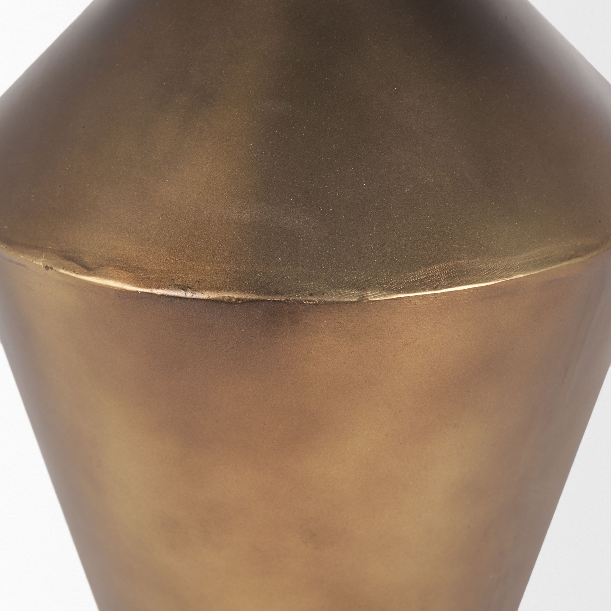 Mercana Perrin Small Metal Decorative Vase - Gold