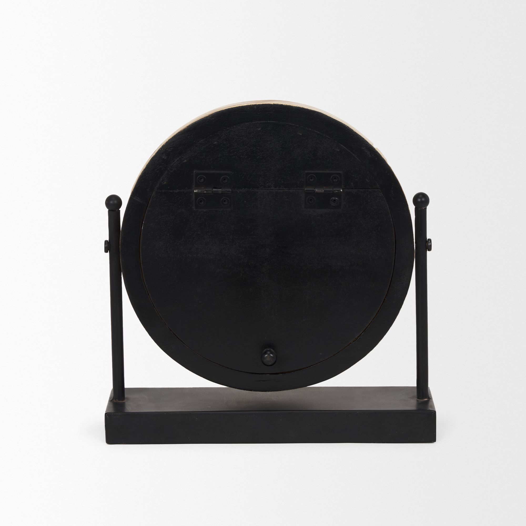 Mercana - Raja Matte Black Metal Table Clock