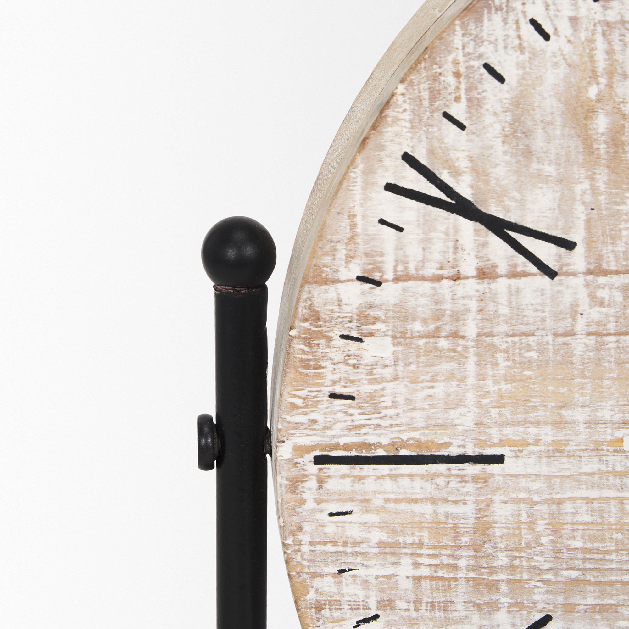 Mercana - Raja Matte Black Metal Table Clock