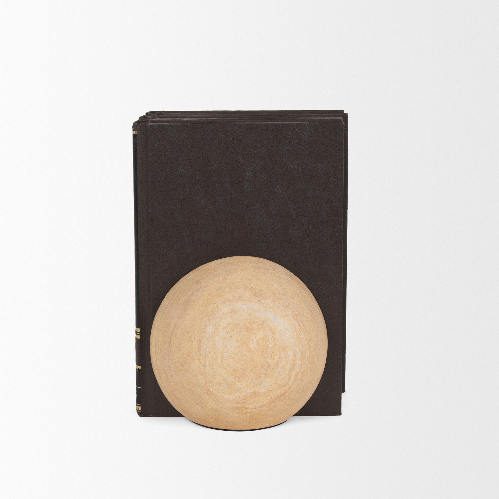 Mercana - Rahmi Sandstone Orb Bookends