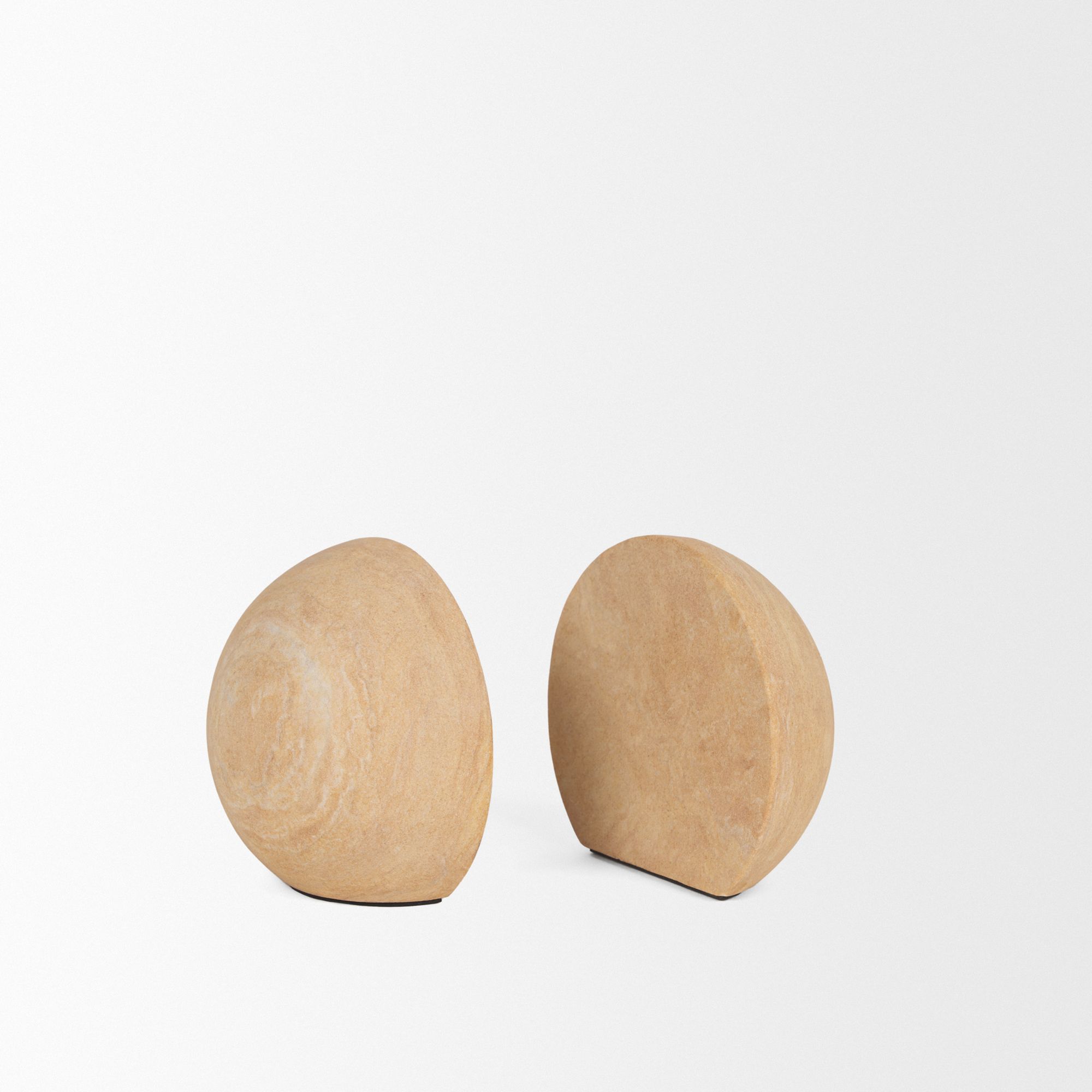 Mercana - Rahmi Sandstone Orb Bookends