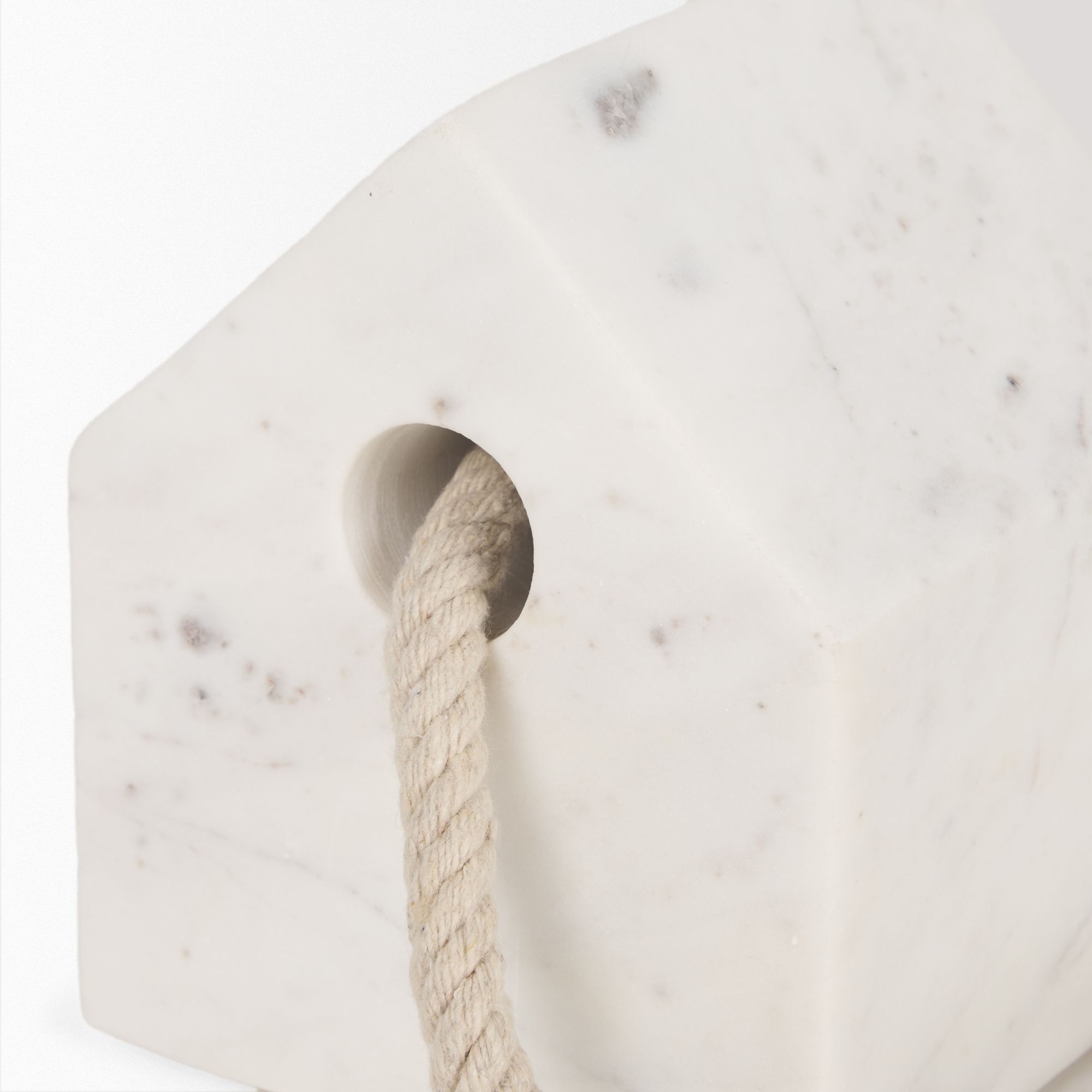 Mercana Raena Marble House Door Stopper - White