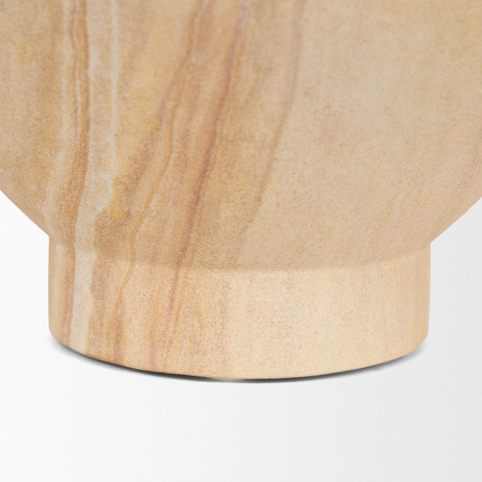 Mercana - Ramira Beige Sandstone Decorative Pedestal Bowl