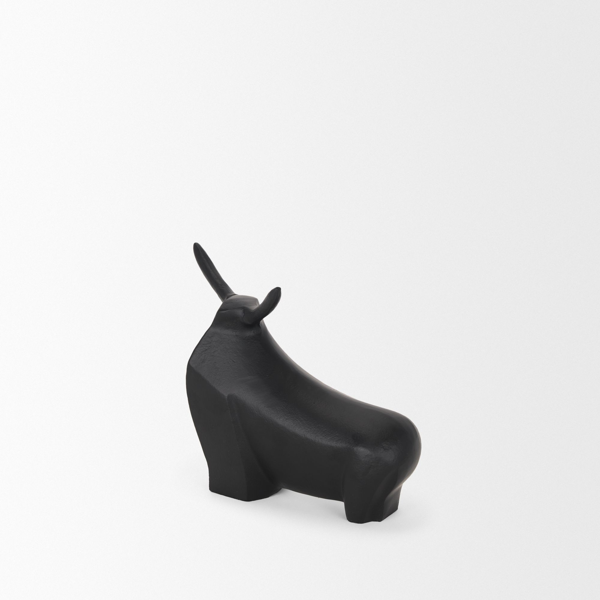 Mercana Radu Small Metal Bull Decorative Object - Black