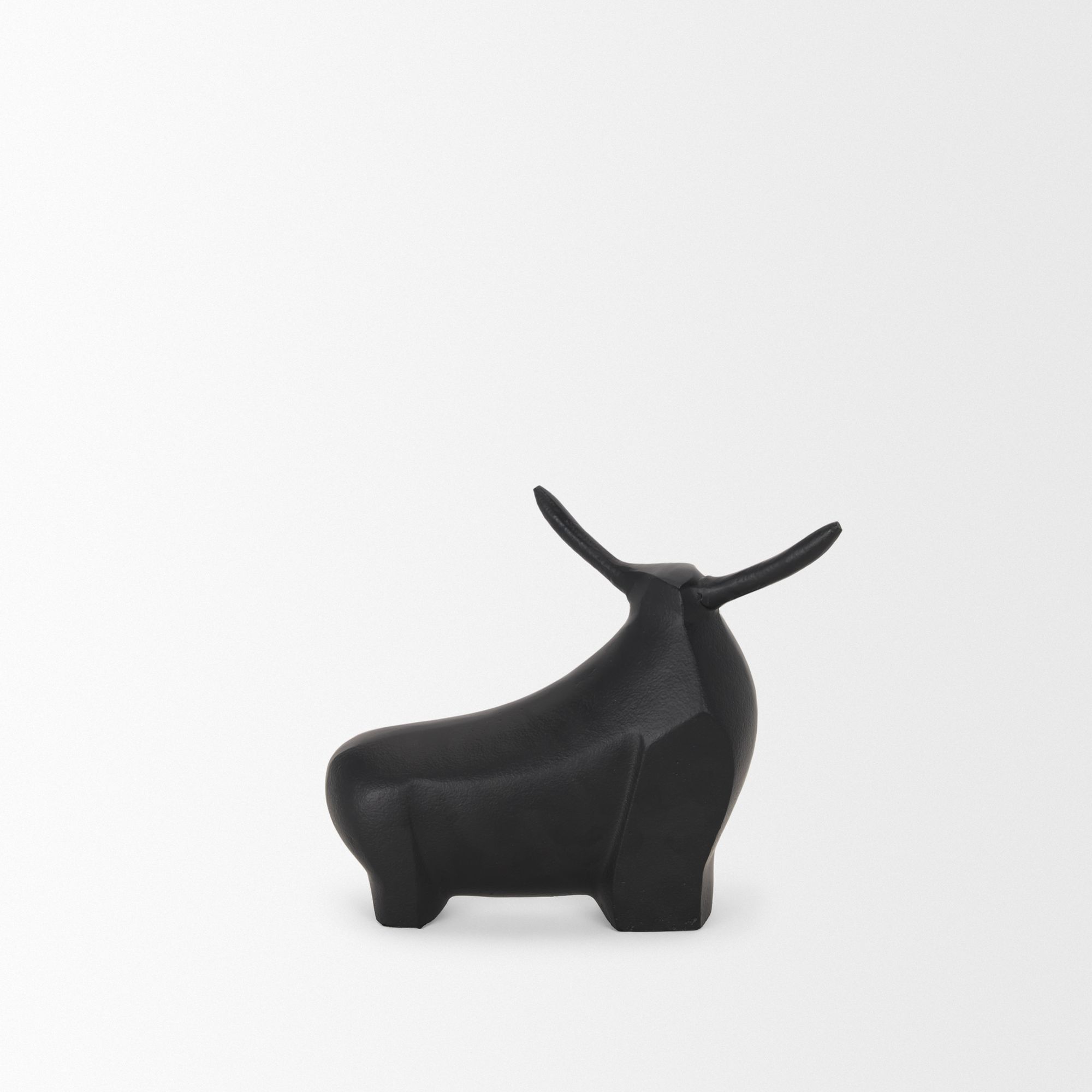 Mercana Radu Small Metal Bull Decorative Object - Black