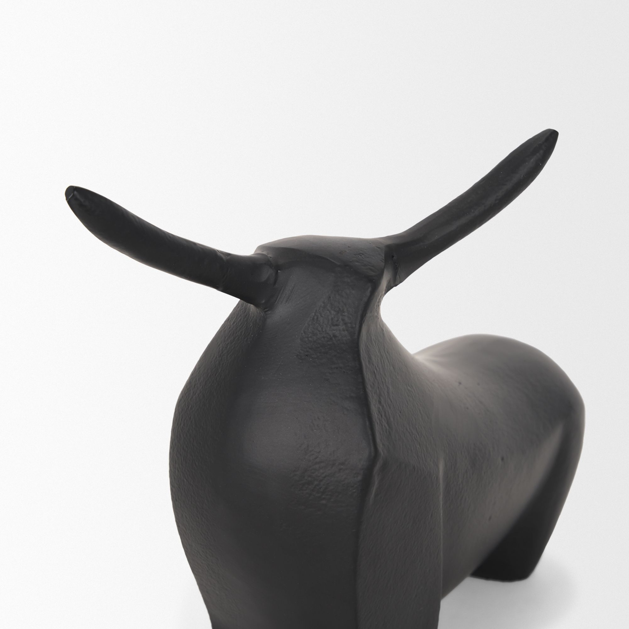 Mercana Radu Small Metal Bull Decorative Object - Black