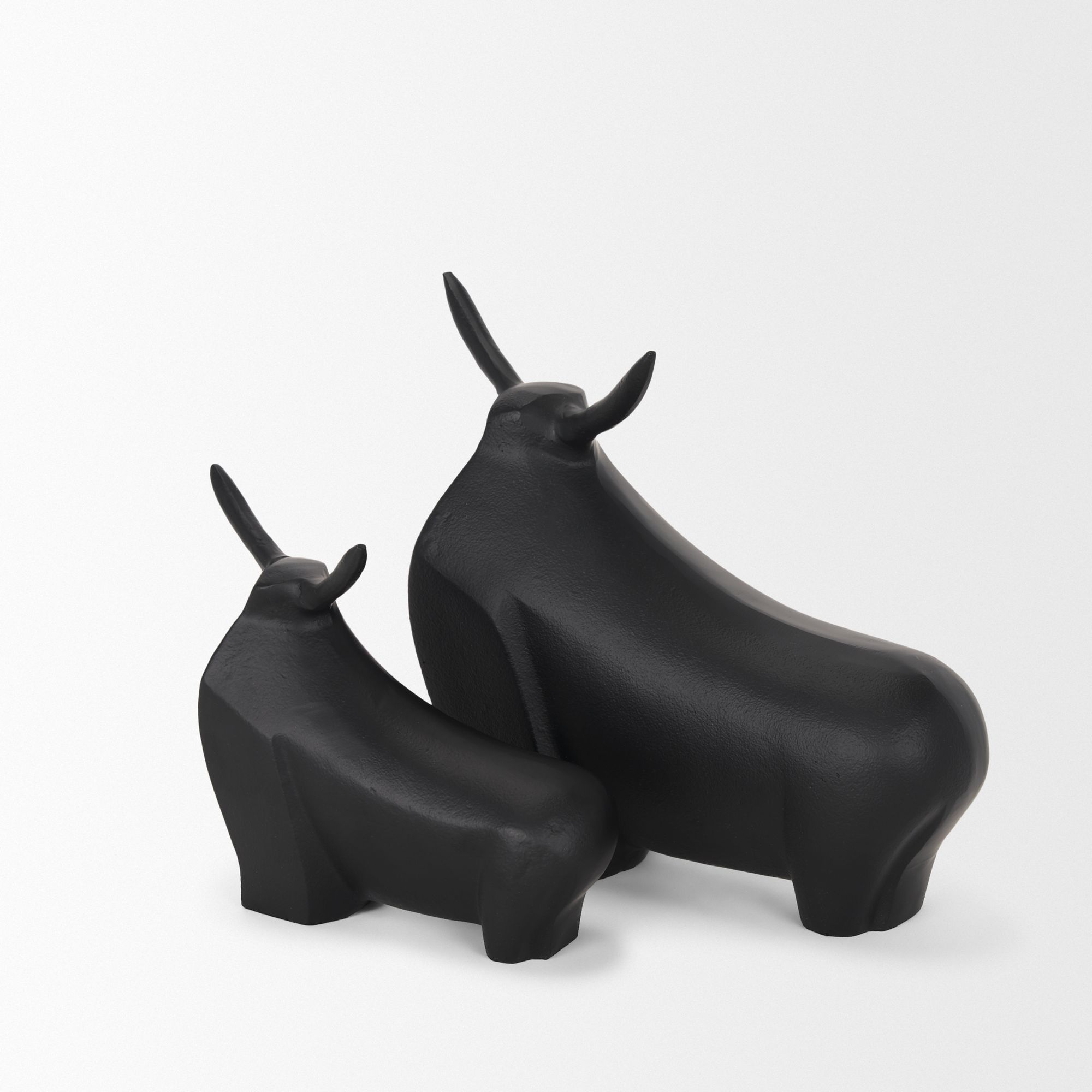 Mercana Radu Small Metal Bull Decorative Object - Black