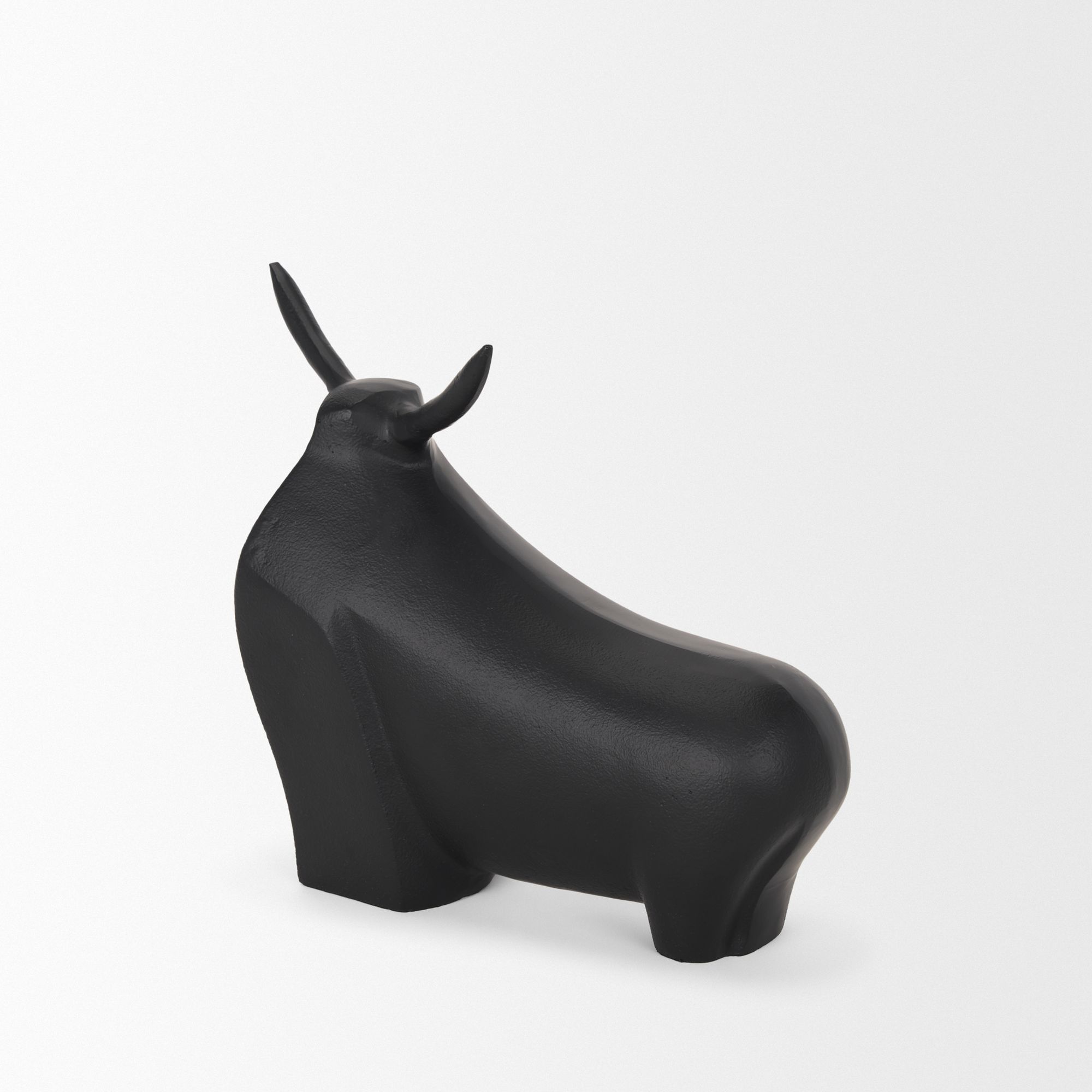 Mercana Radu Large Metal Bull Decorative Object - Black