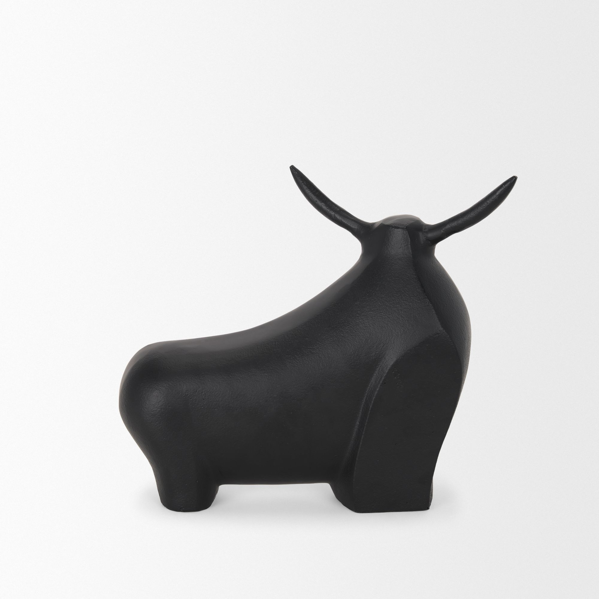 Mercana Radu Large Metal Bull Decorative Object - Black