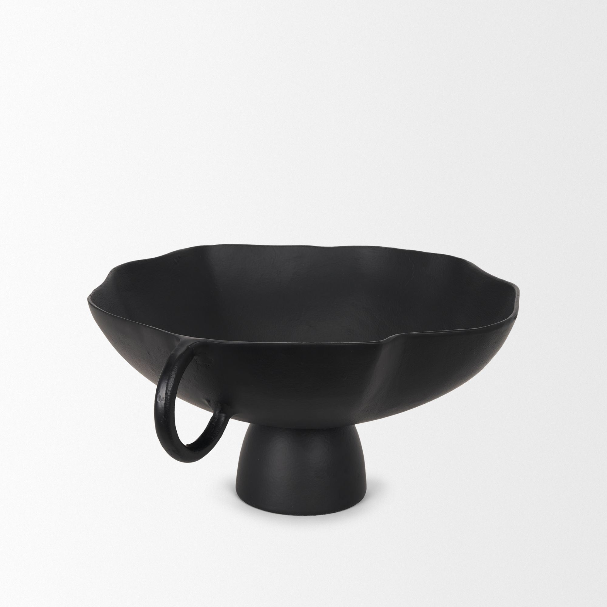 Mercana Radka Metal Decorative Bowl - Black, Large