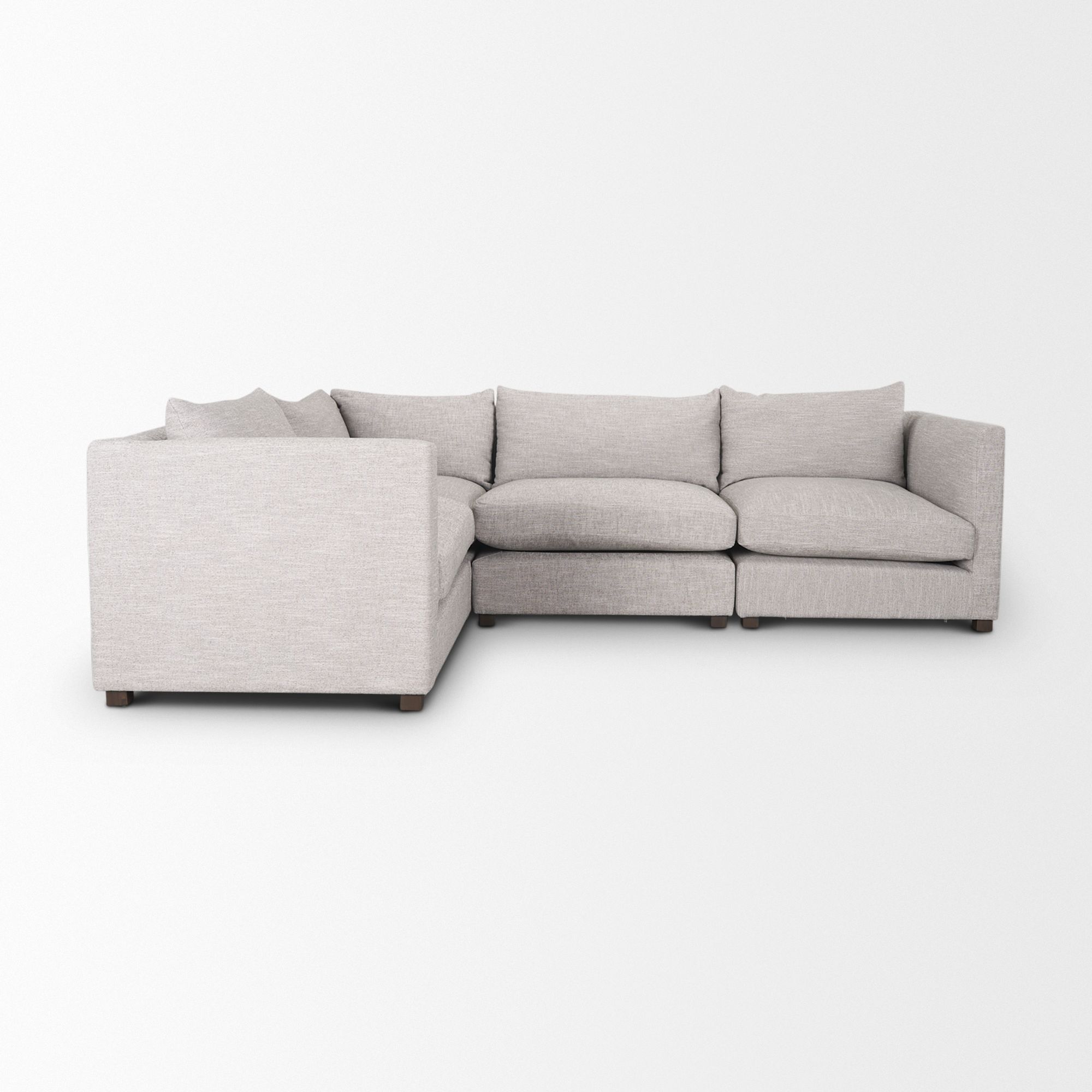 Mercana Halston 4 Piece Sectional - Light Gray