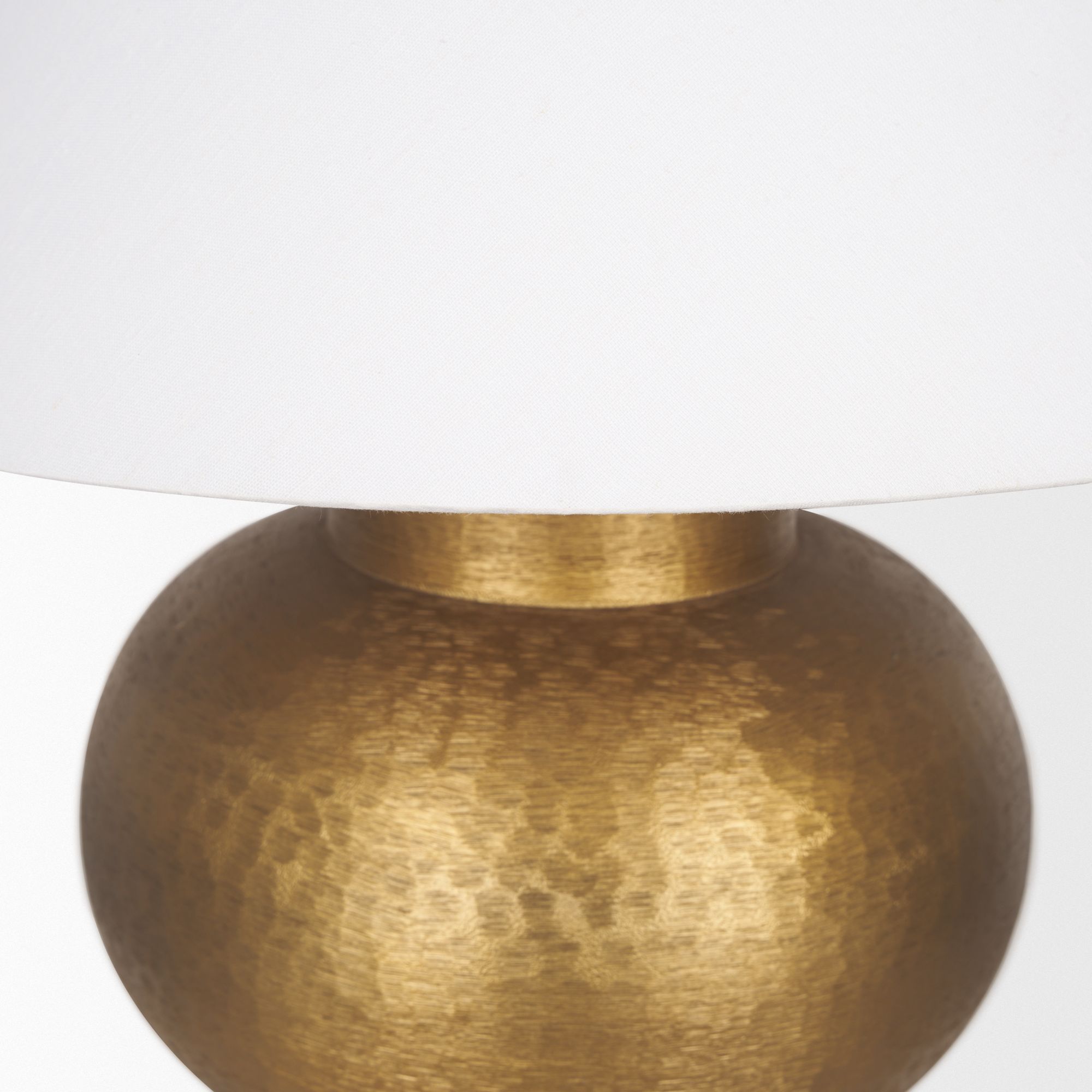 Mercana Salaah Table Lamp with Cream Shade - Gold