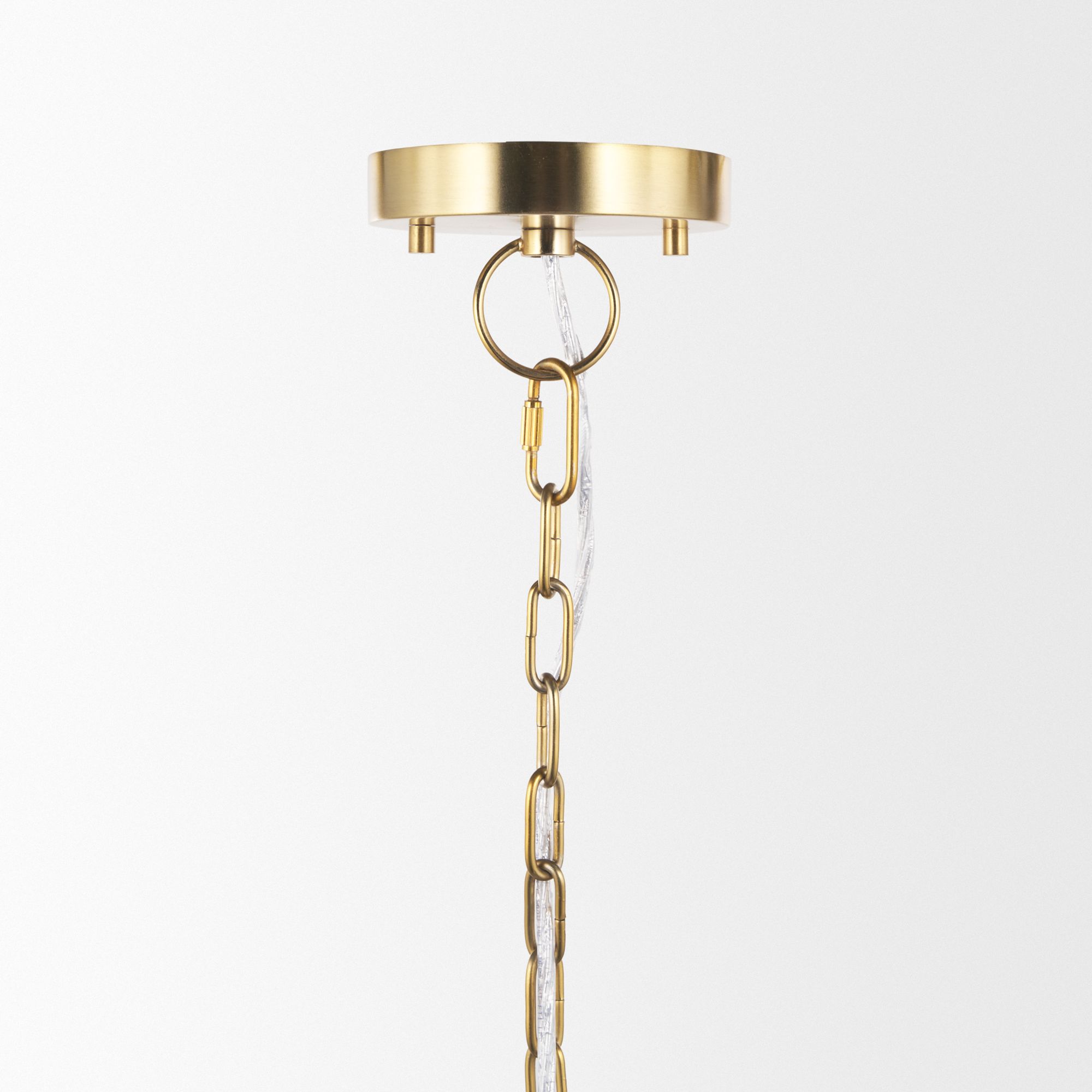 Mercana - Saliha Cane with Brass Metal Pendant Light