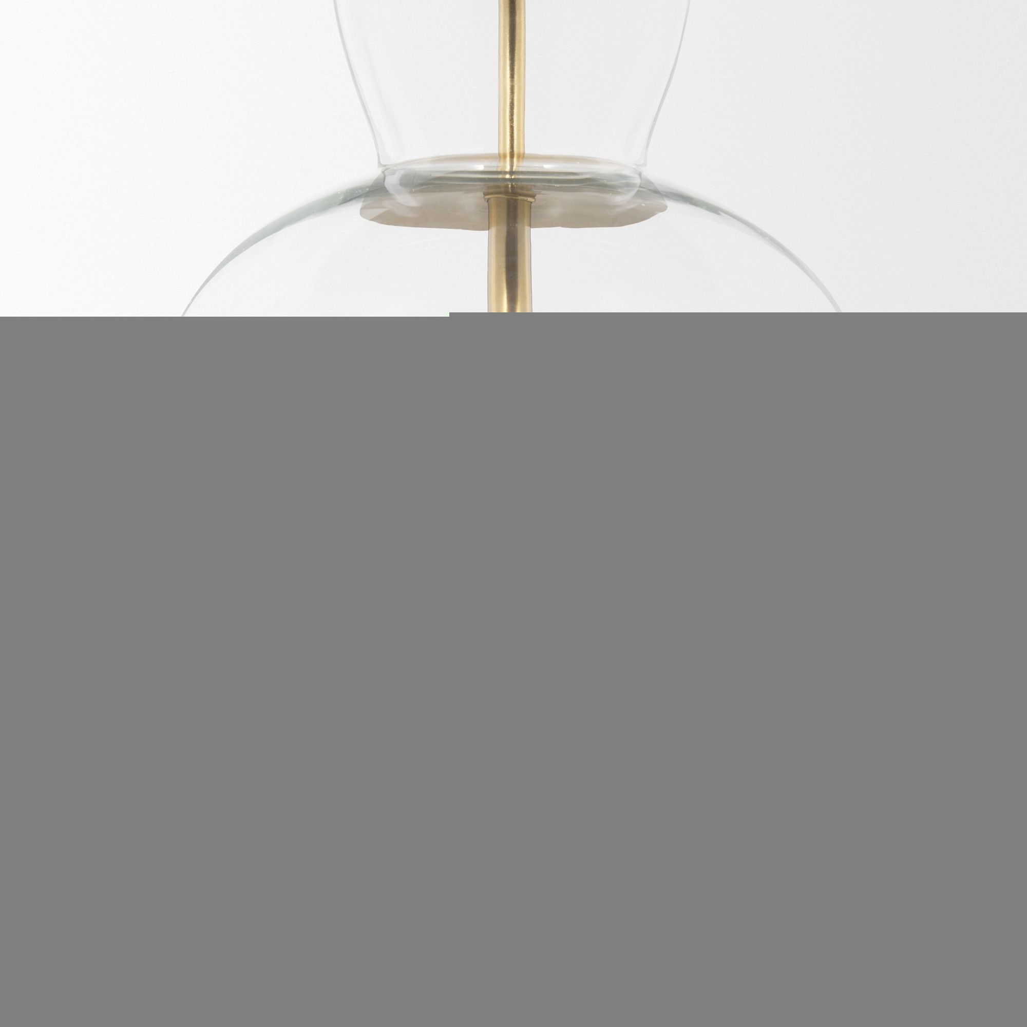 Mercana Sadah Tall Pendant Light with Gold Metal - Clear, Metal