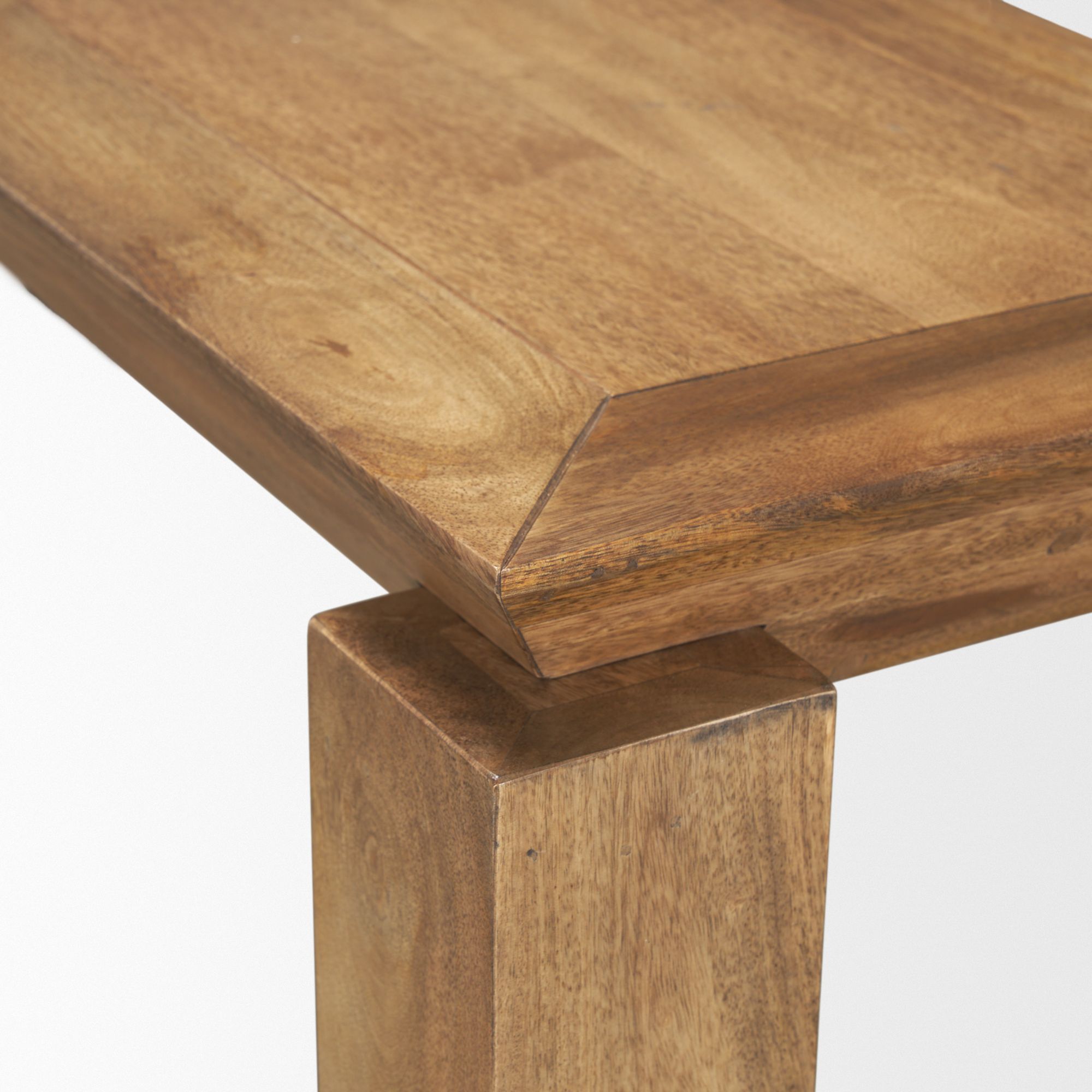 Mercana - Sapphira Brown Wood Tapered Top Console Table