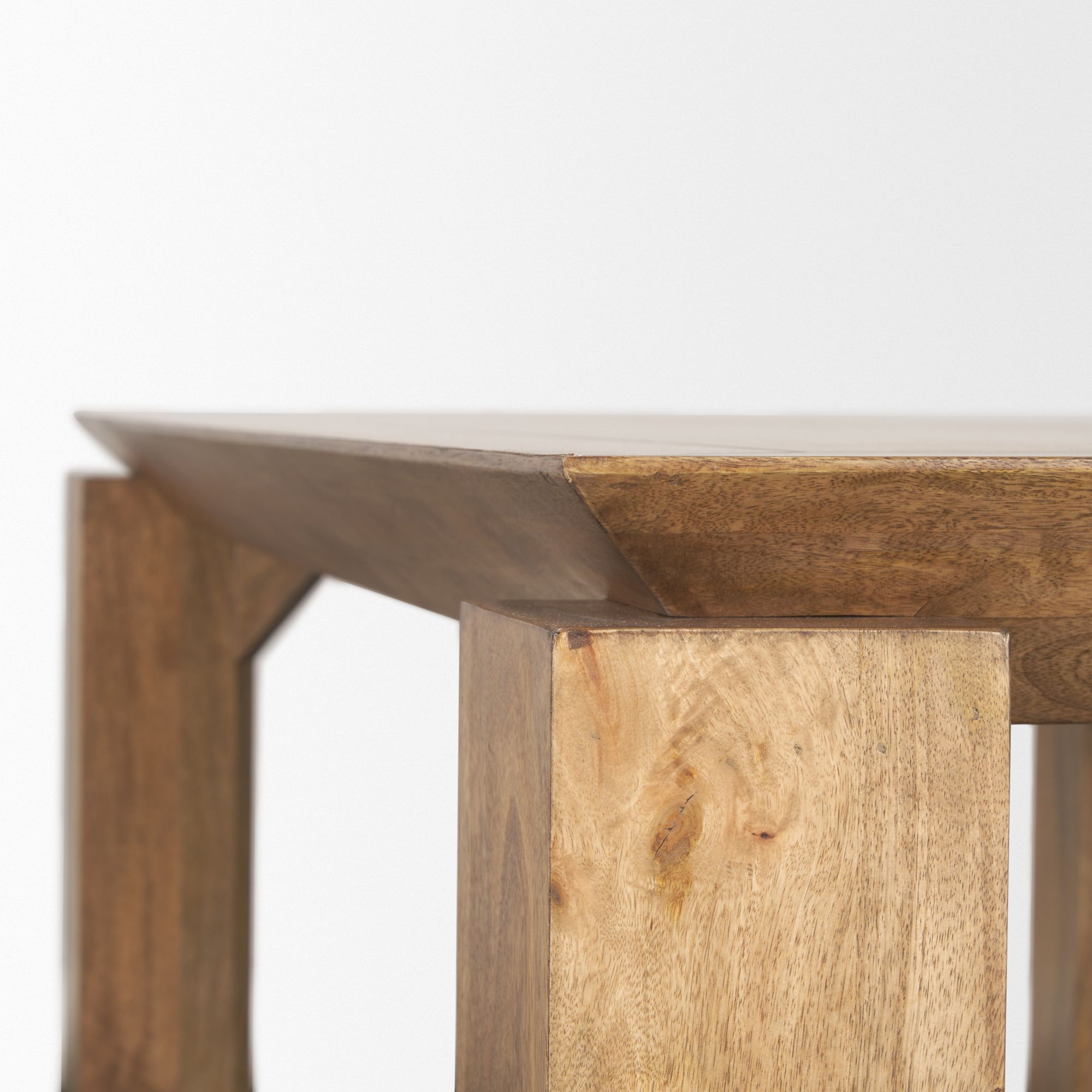 Mercana - Sapphira Brown Wood Tapered Top Console Table