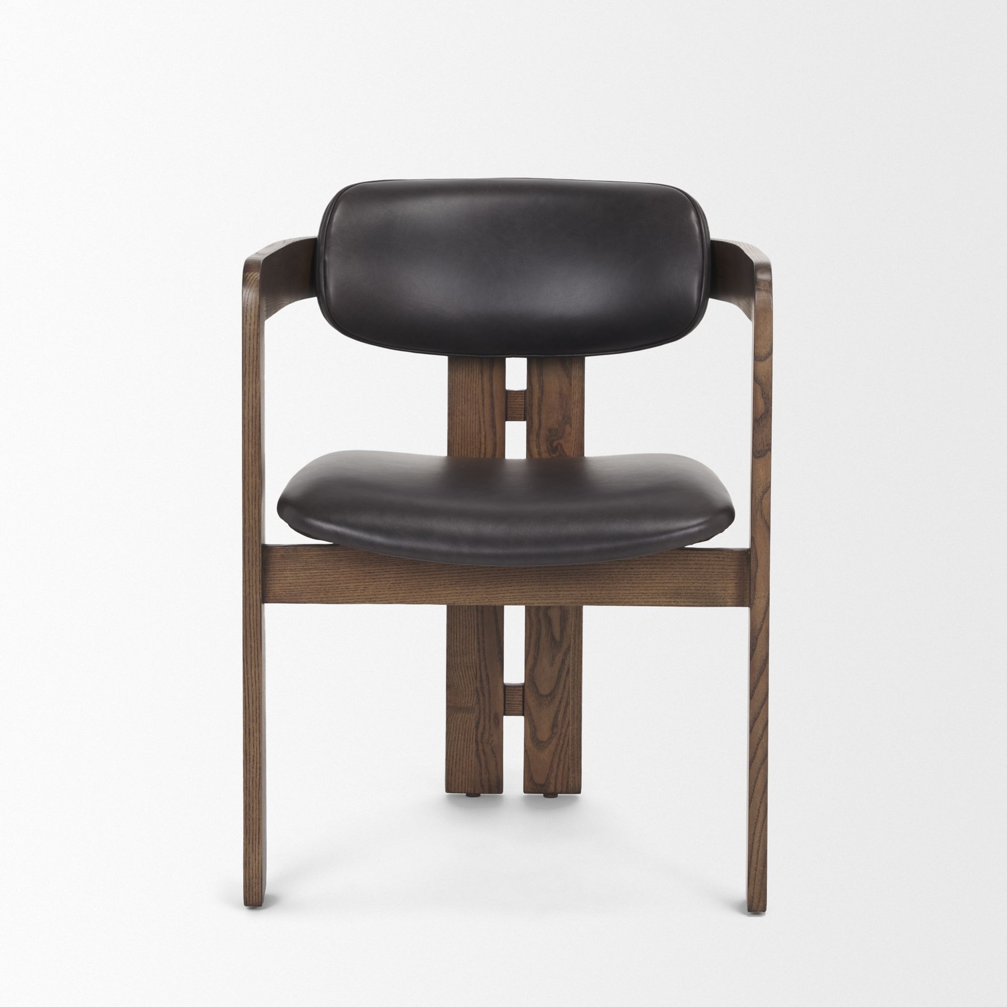 Mercana - Shiro Dining Chair with Espresso Brown Leather