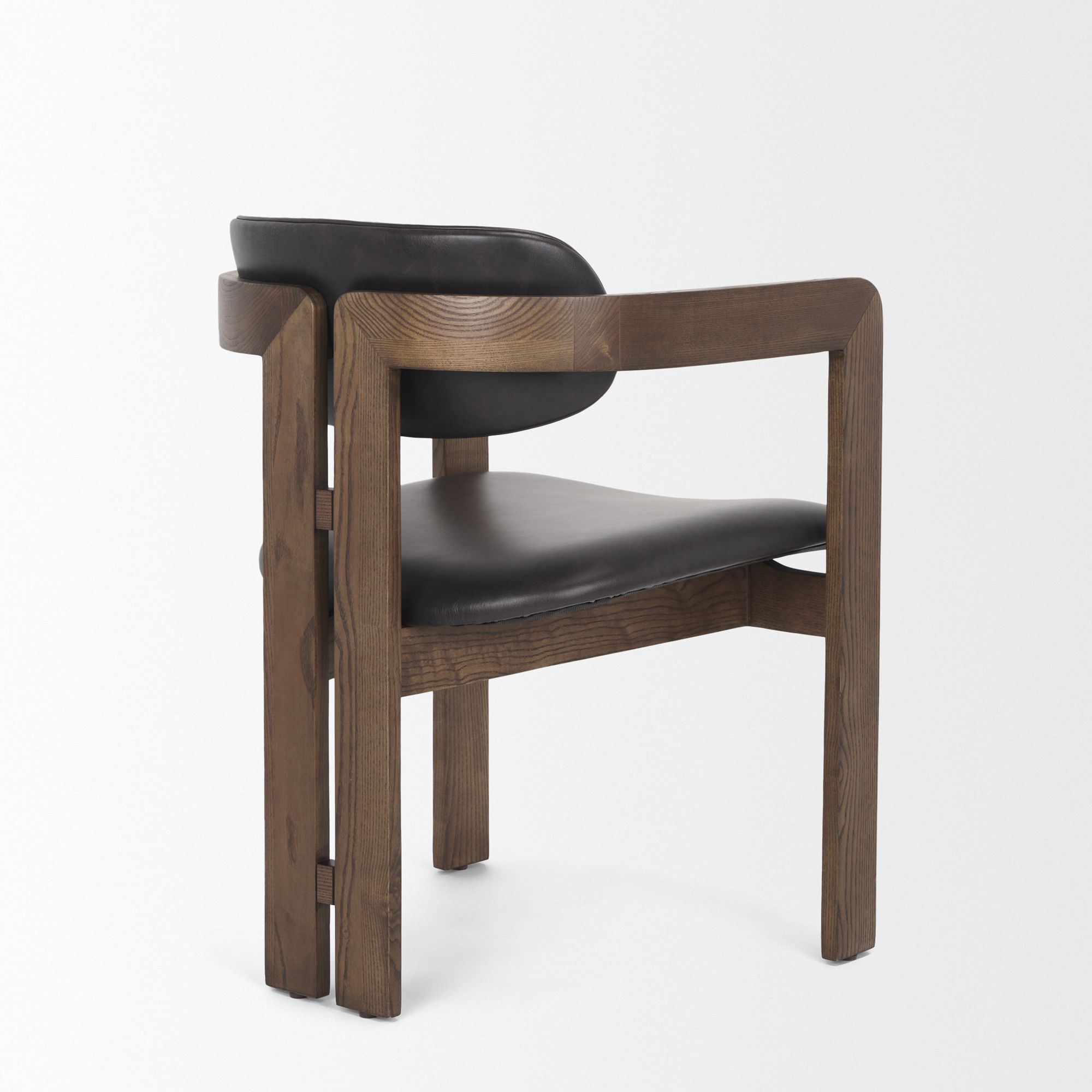 Mercana - Shiro Dining Chair with Espresso Brown Leather