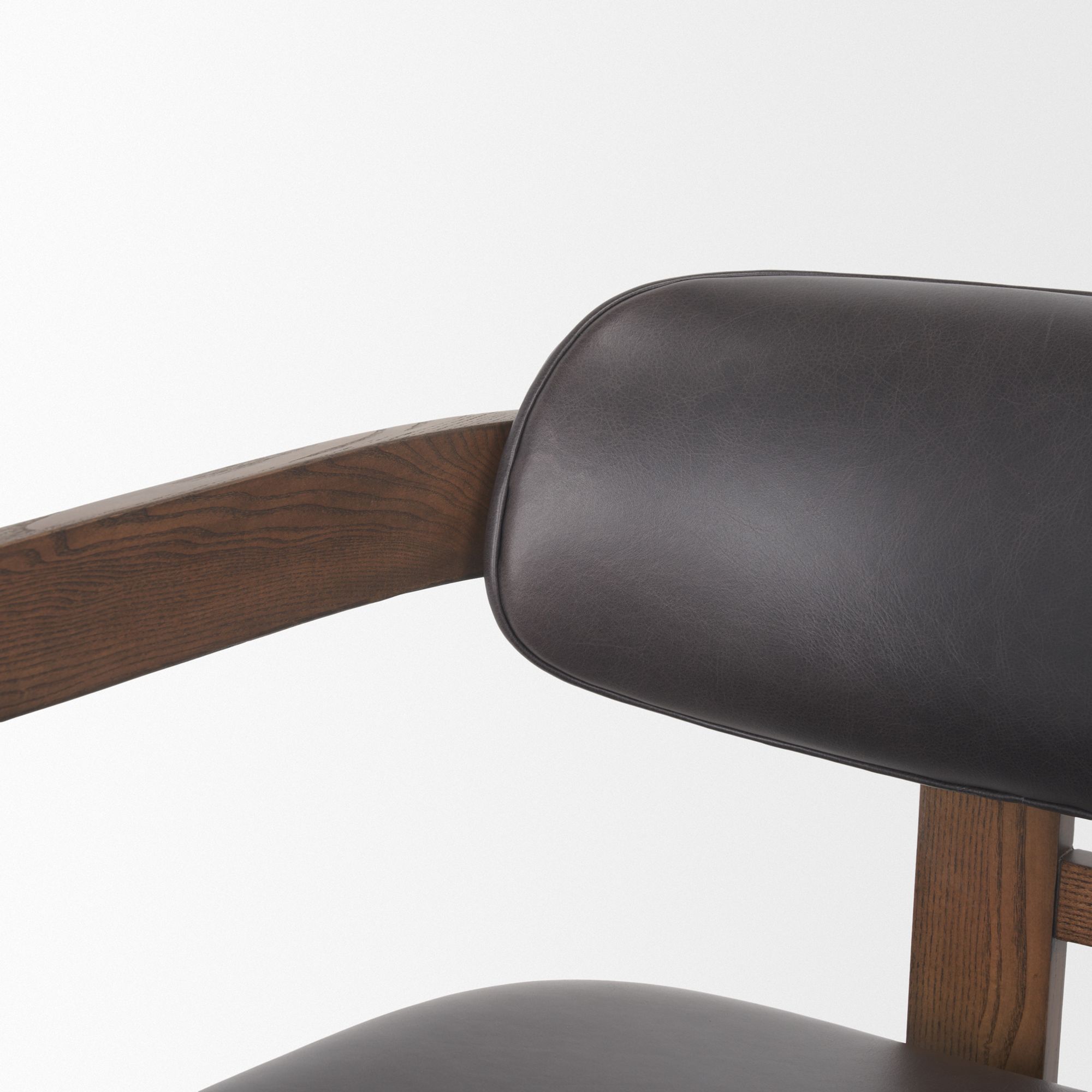 Mercana - Shiro Dining Chair with Espresso Brown Leather