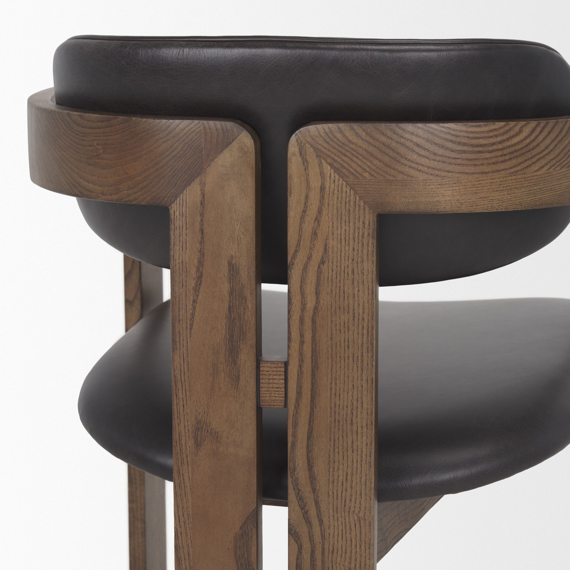 Mercana - Shiro Dining Chair with Espresso Brown Leather