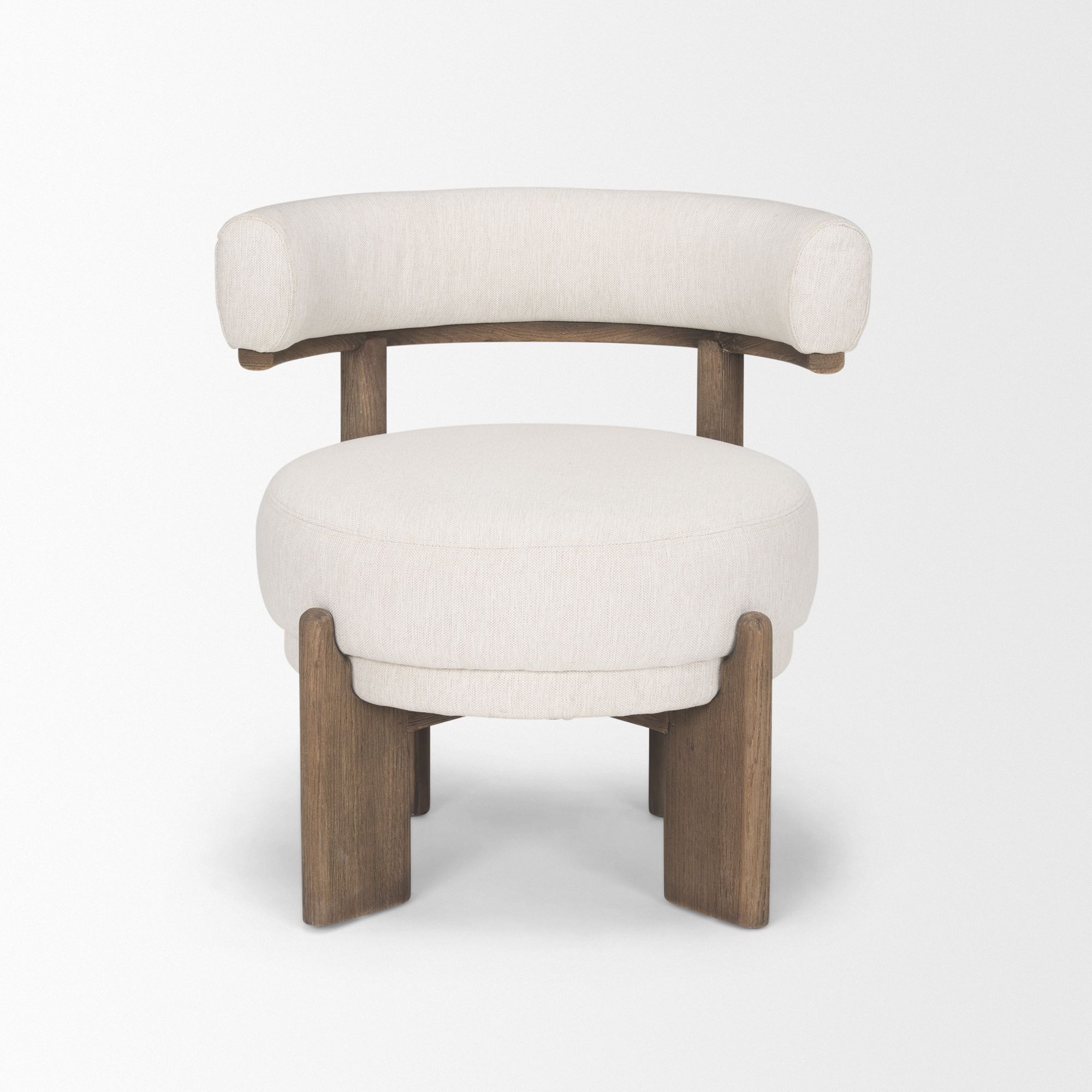 Mercana - Souvik Accent Chair in Oatmeal, Fabric