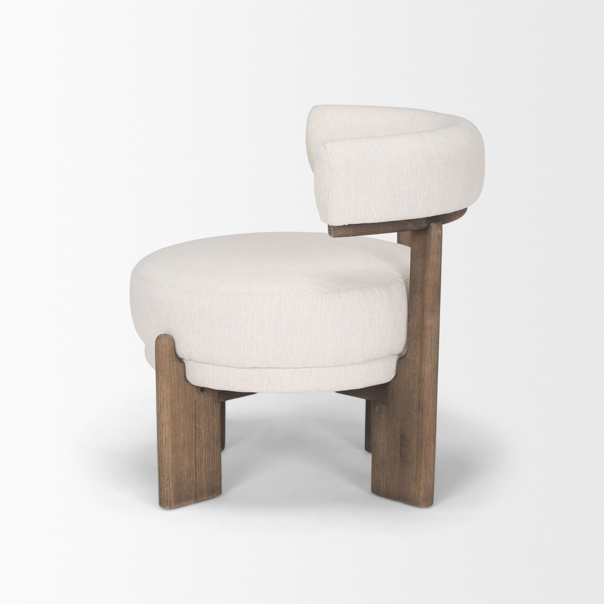 Mercana - Souvik Accent Chair in Oatmeal, Fabric