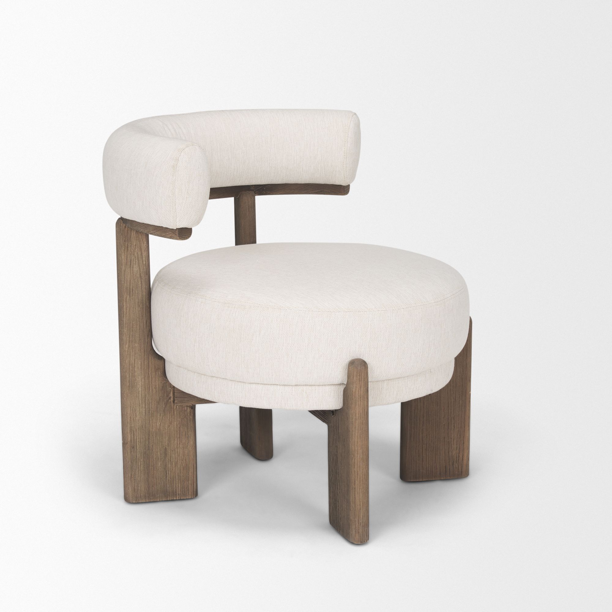 Mercana - Souvik Accent Chair in Oatmeal, Fabric