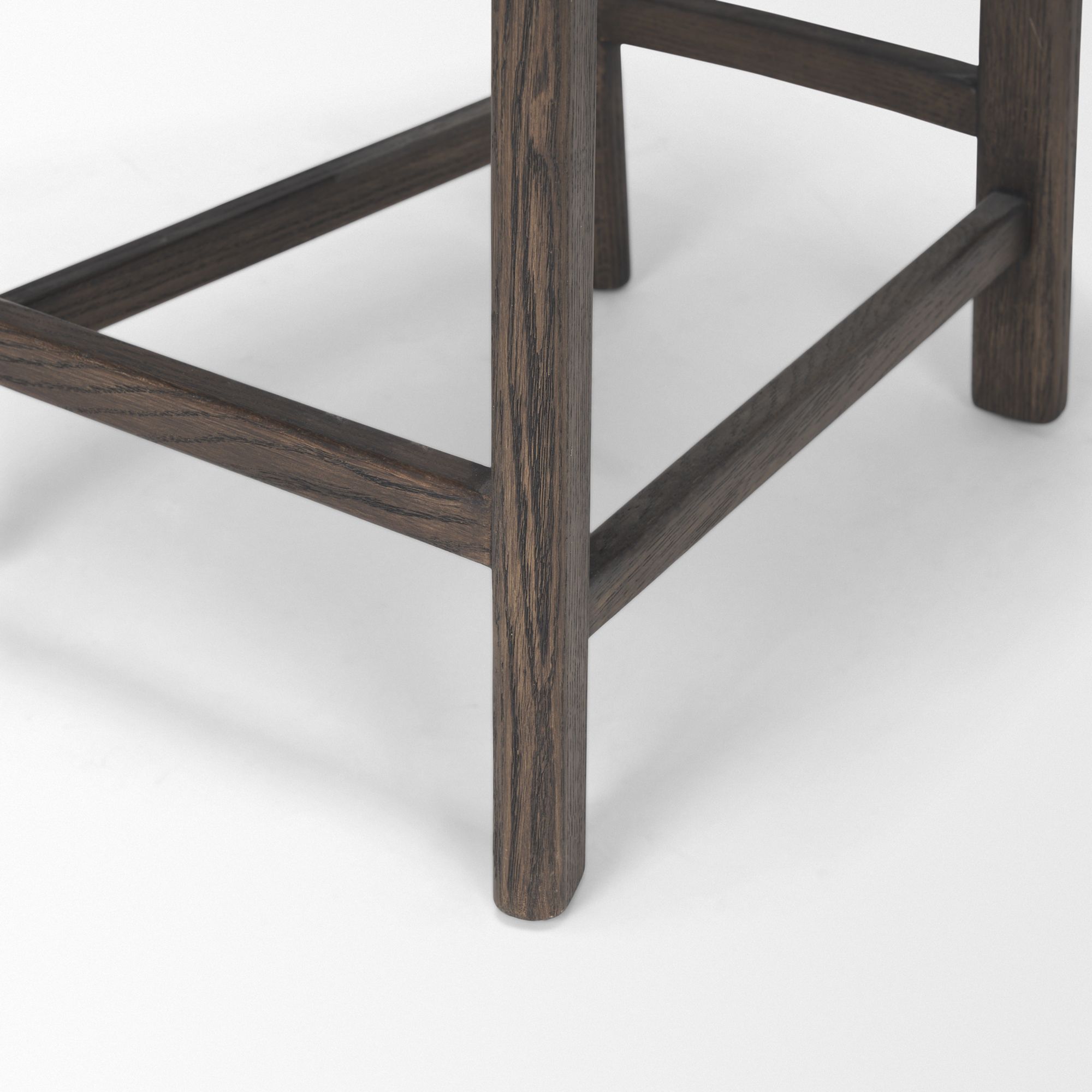 Mercana - Soren Counter Stool with Oatmeal Fabric in Dark Brown, Wood